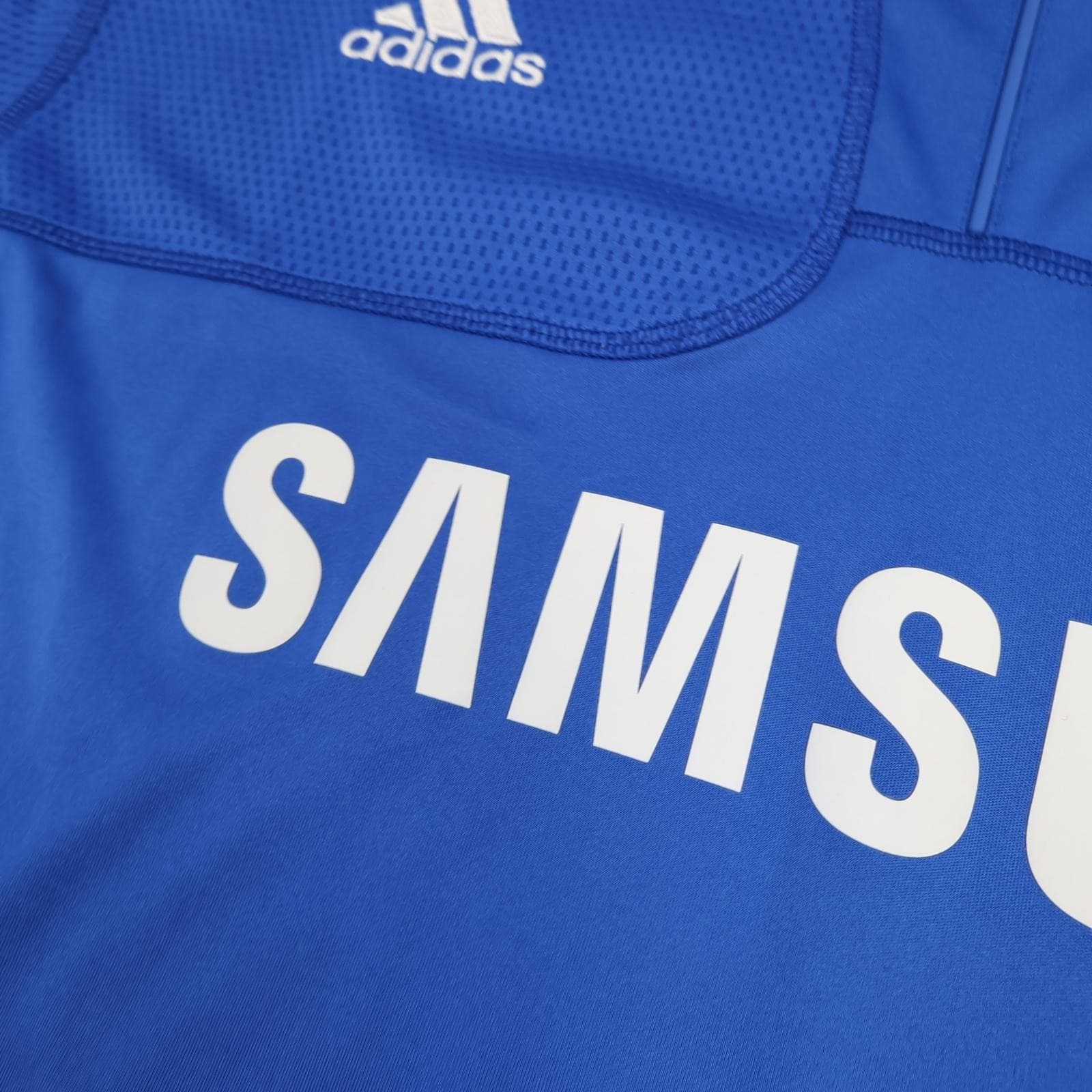 Chelsea Shirt Mens Medium Blue Home 2009 2010 Adidas Drogba 11 Soccer Jersey photo 4