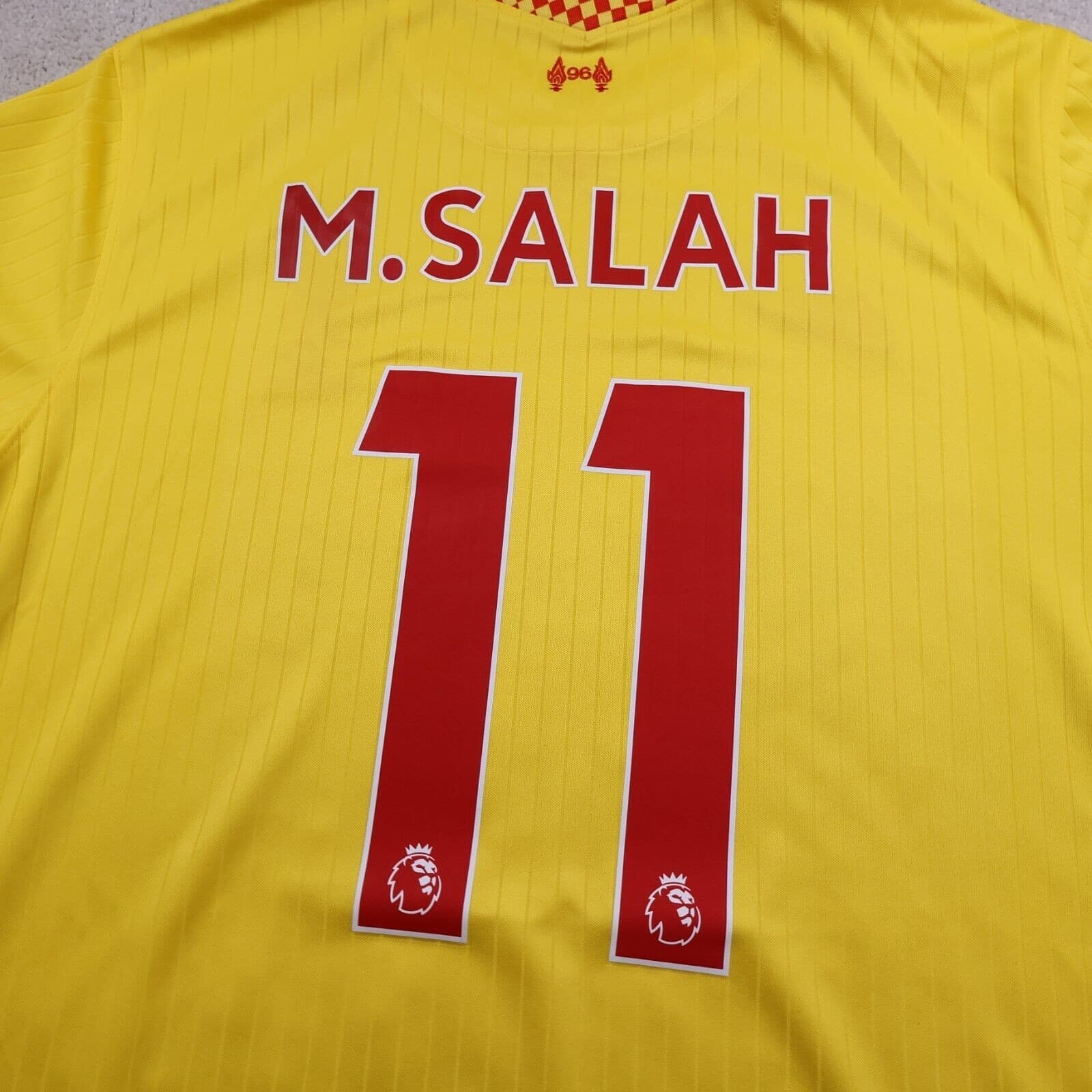 Liverpool Shirt Extra Large Yellow 3rd Kit 2021 2022 Nike Jersey Mo Salah 11 photo 6