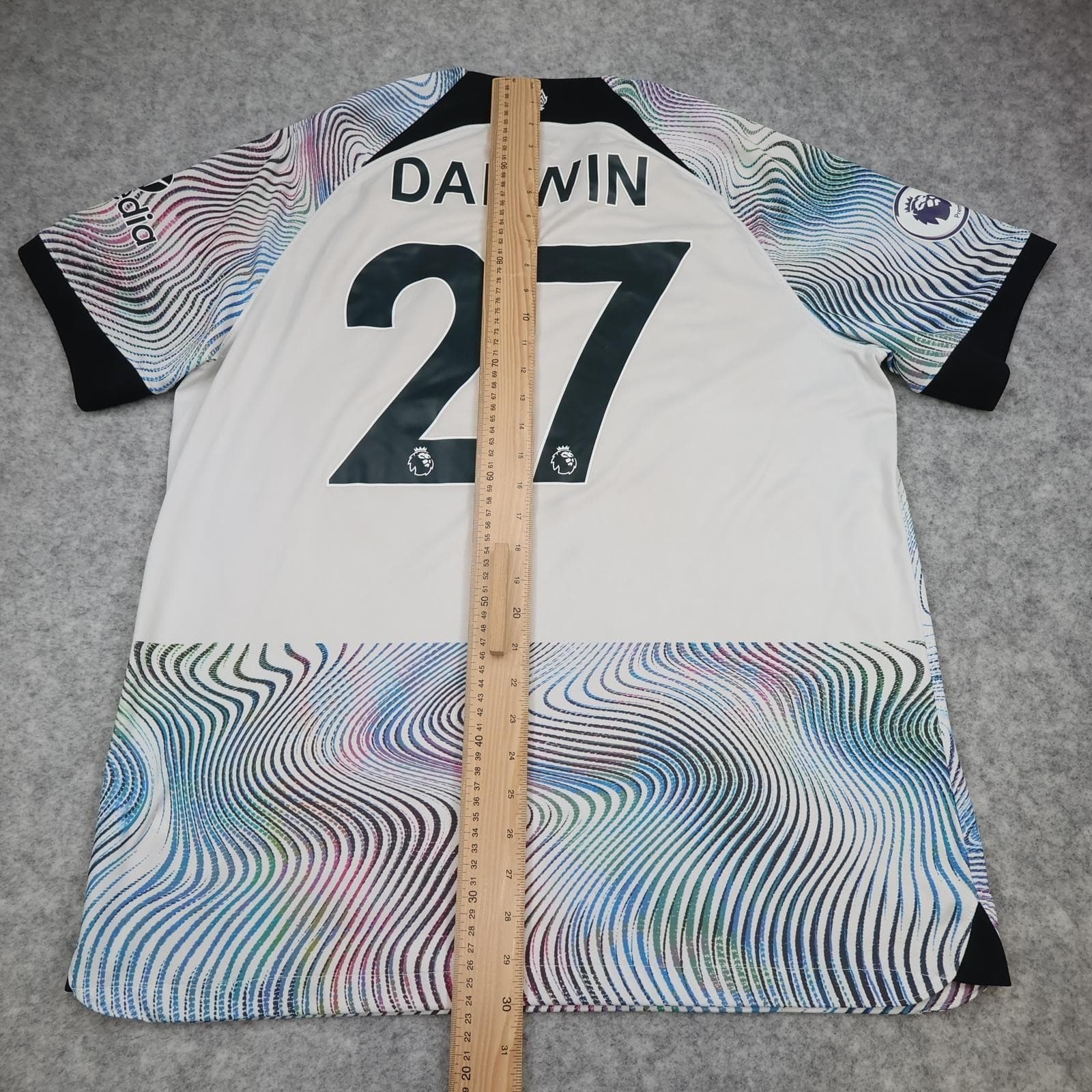 Liverpool Away Shirt Mens XL Multi EPL Football Nike 2022 2023 Darwin 27 photo 13