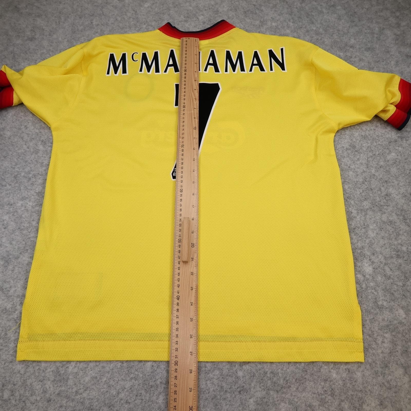 Vintage Liverpool Away Shirt Mens Large Yellow 1997 1999 Reebok Carlsberg Jersey photo 15