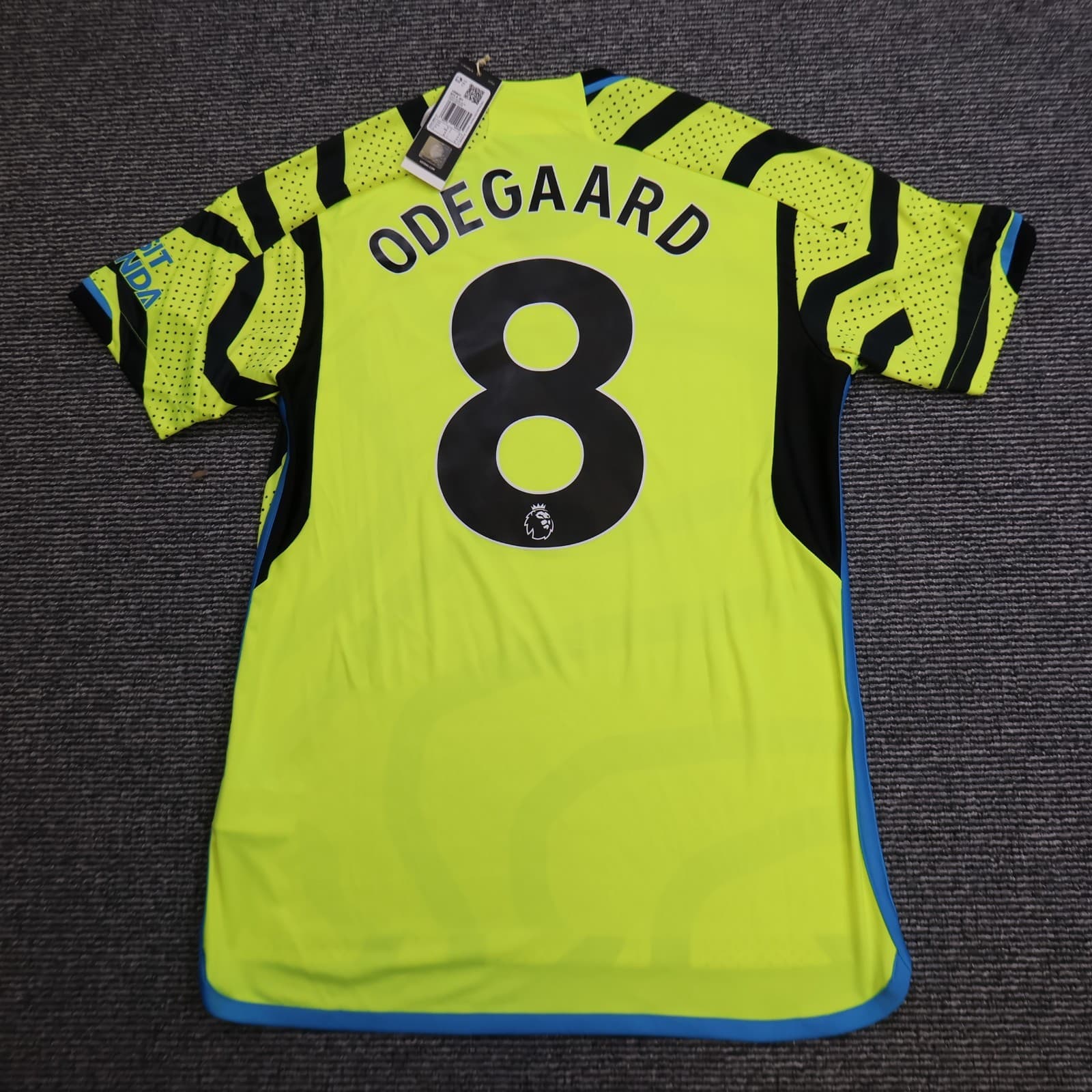 Arsenal Shirt Medium Yellow Away Kit 2023 2024 Adidas Jersey Martin Odegaard 8