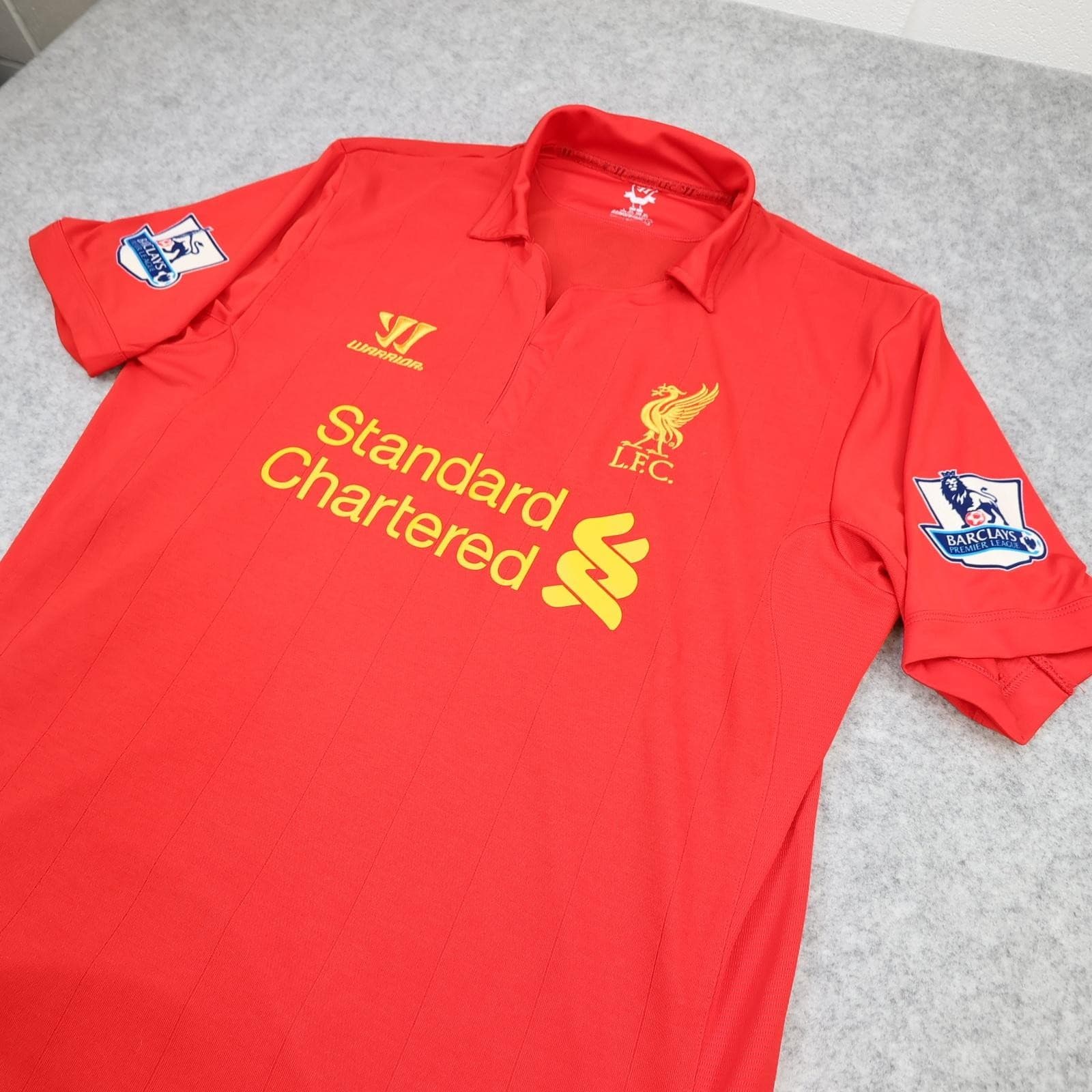 Liverpool Shirt Mens Large Red Home 2012 2013 Football Warrior Gerrard 8 Jersey photo 7