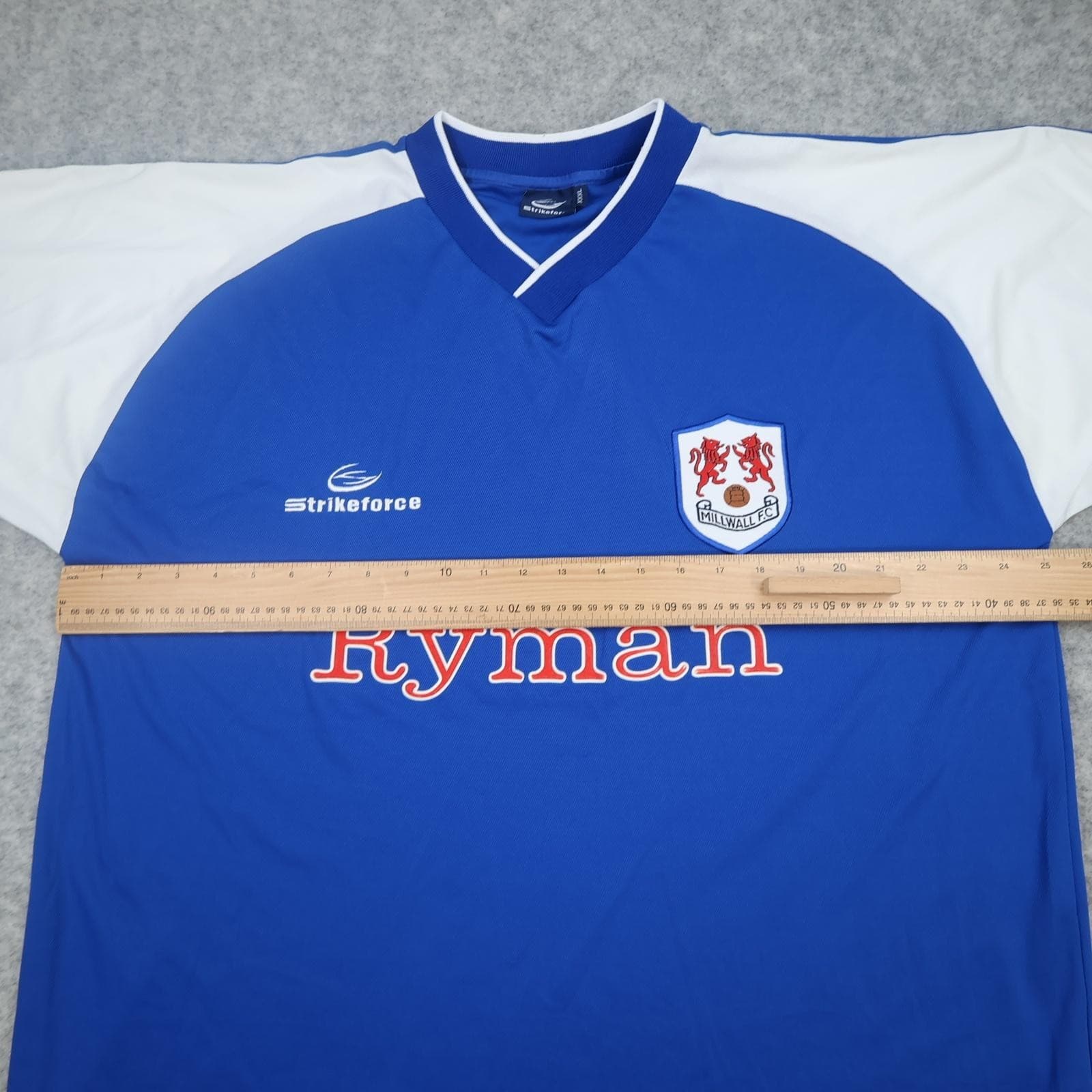 Millwall Shirt Mens 3XL Blue Home 2003 2004 Strikeforce Ryman Soccer Jersey photo 10