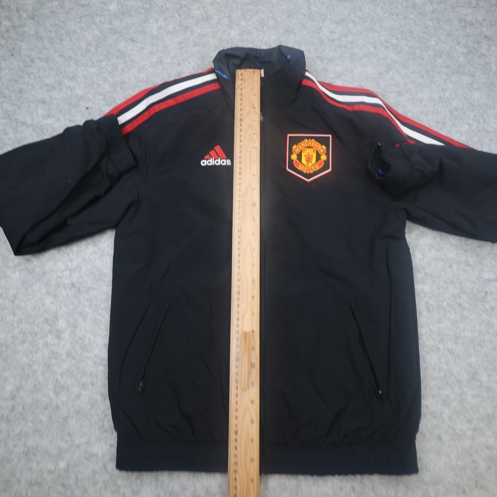 Manchester United Jacket 13-14 Years 164 Black Tracksuit Reversible Adidas Kids photo 11