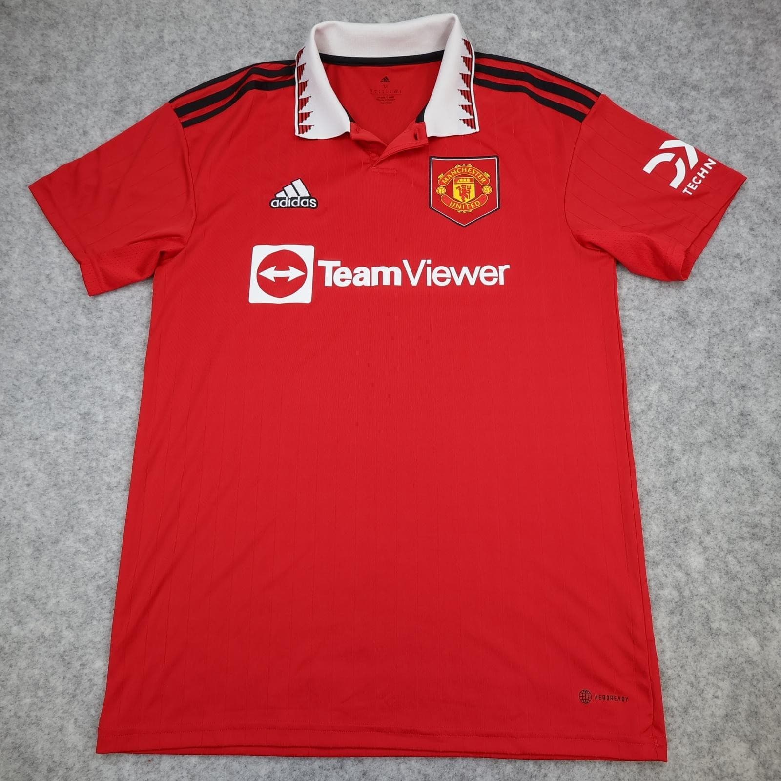 Manchester United Shirt Mens Medium Red Home EPL Adidas 2022 2023 Jersey