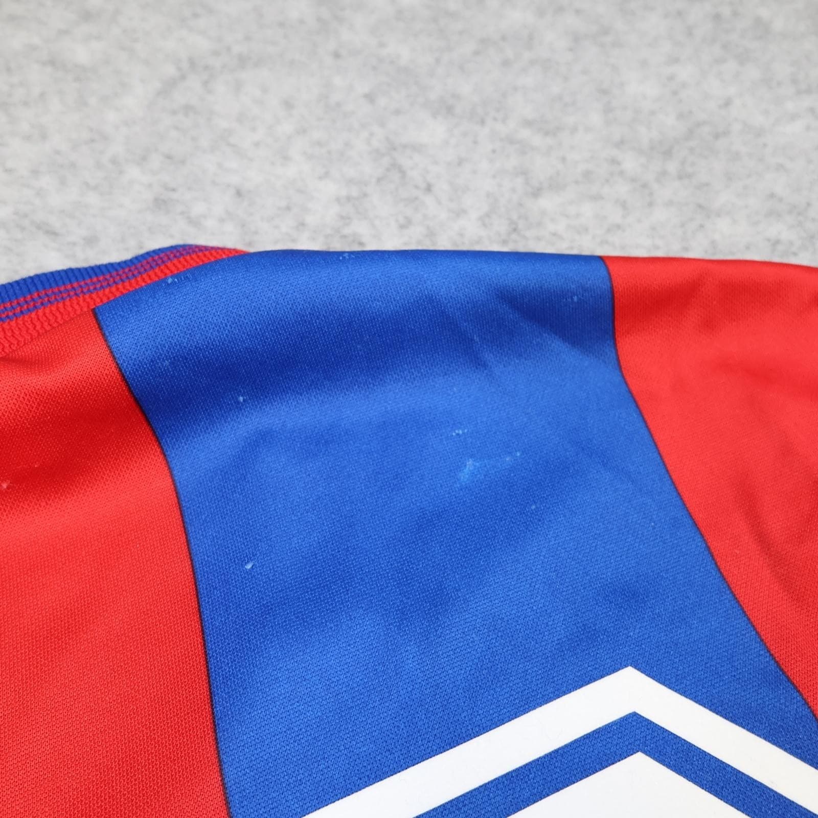 Vintage Crystal Palace Shirt Mens Large Home Red Blue 1989 1990 Bukta Virgin 80s photo 18