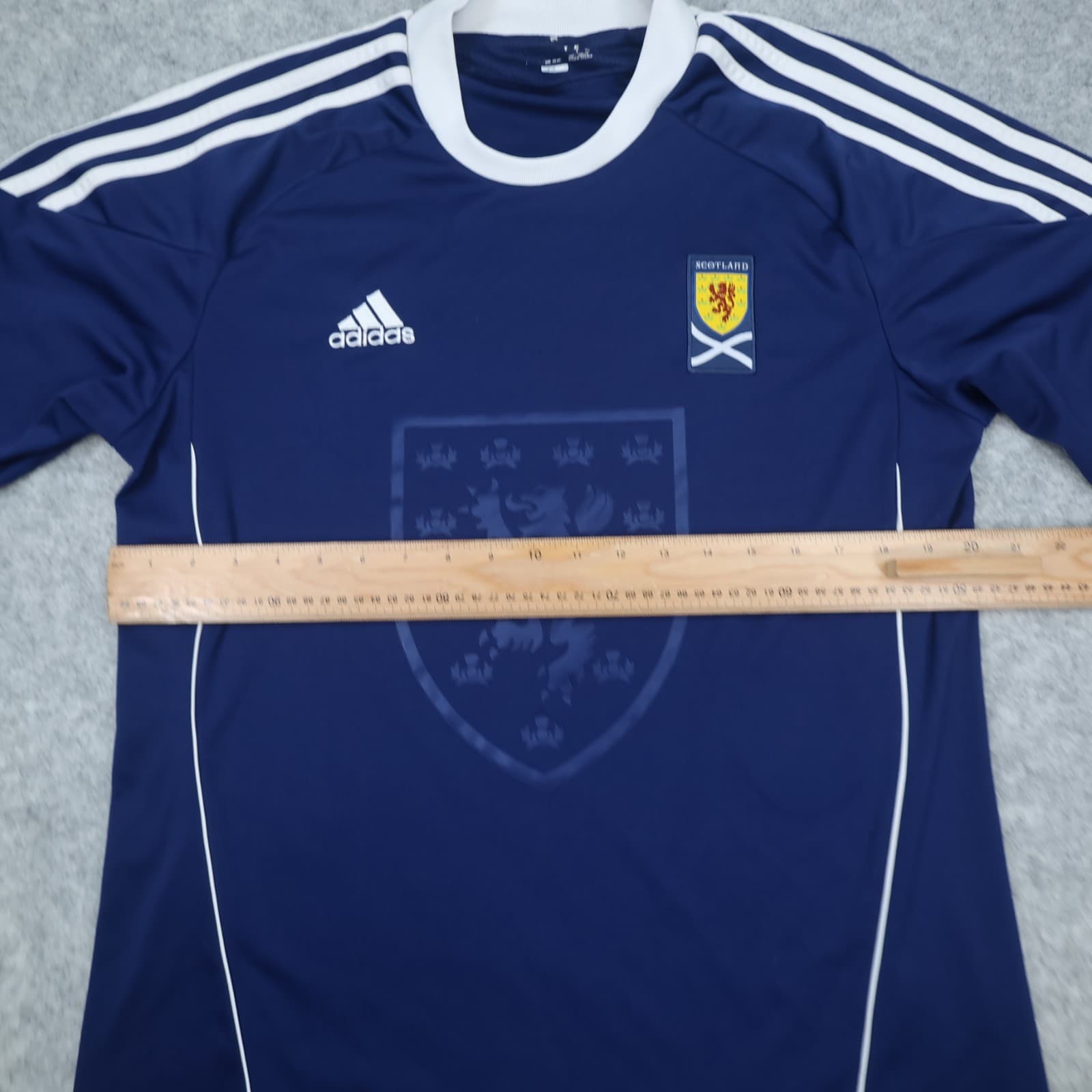 Scotland Football Shirt Large Blue Home Adidas 2010 2011 Soccer Jersey photo 10