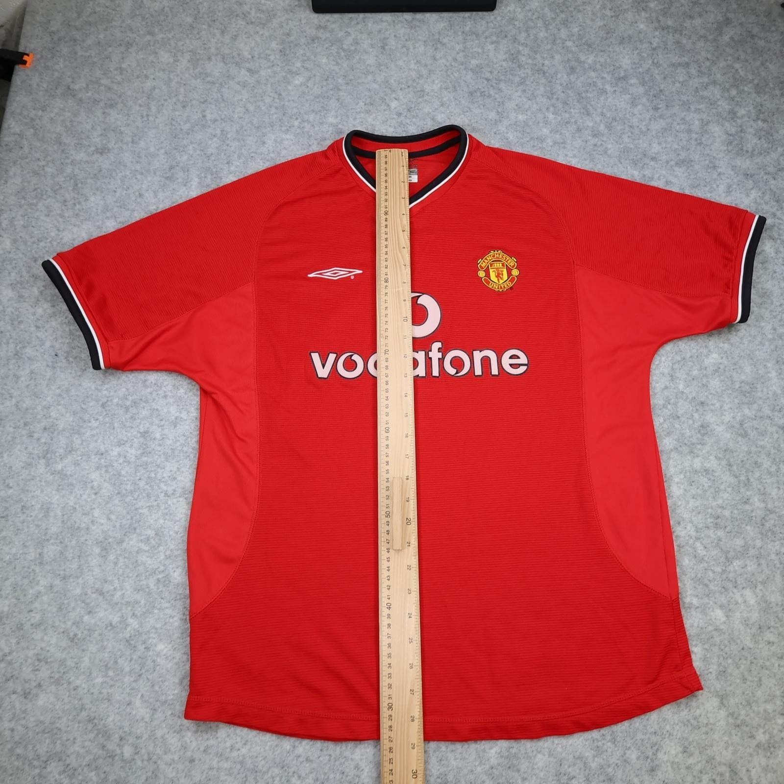 Vintage Manchester United Shirt Mens Large Red Home 2000 2002 Umbro Neville 2 photo 11
