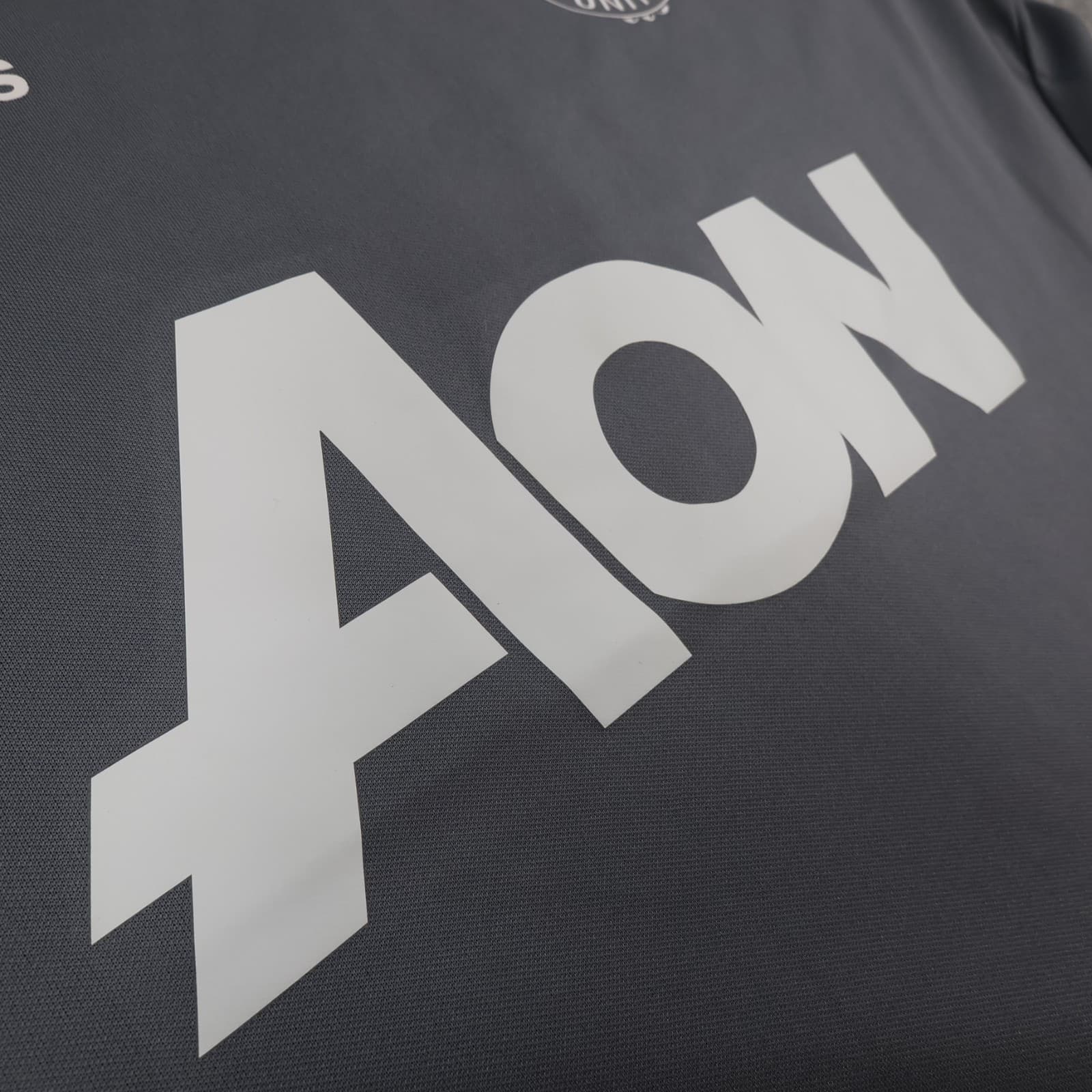 Manchester United Shirt Medium Grey Training Kit 2017 2018 Adidas Soccer Jersey photo 7