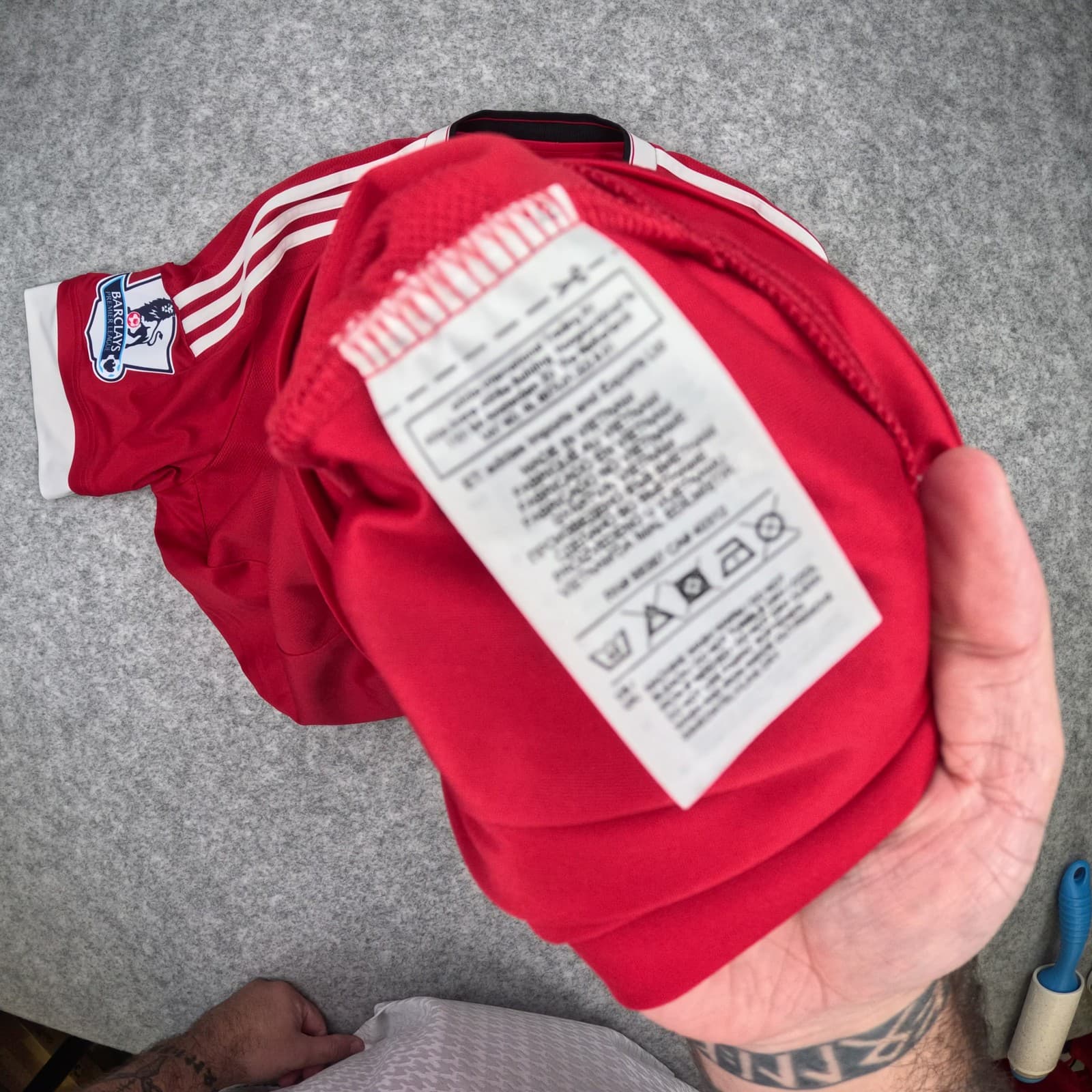 Manchester United Football Shirt Large Home adidas Wayne Rooney 2015 2016 Jersey photo 3