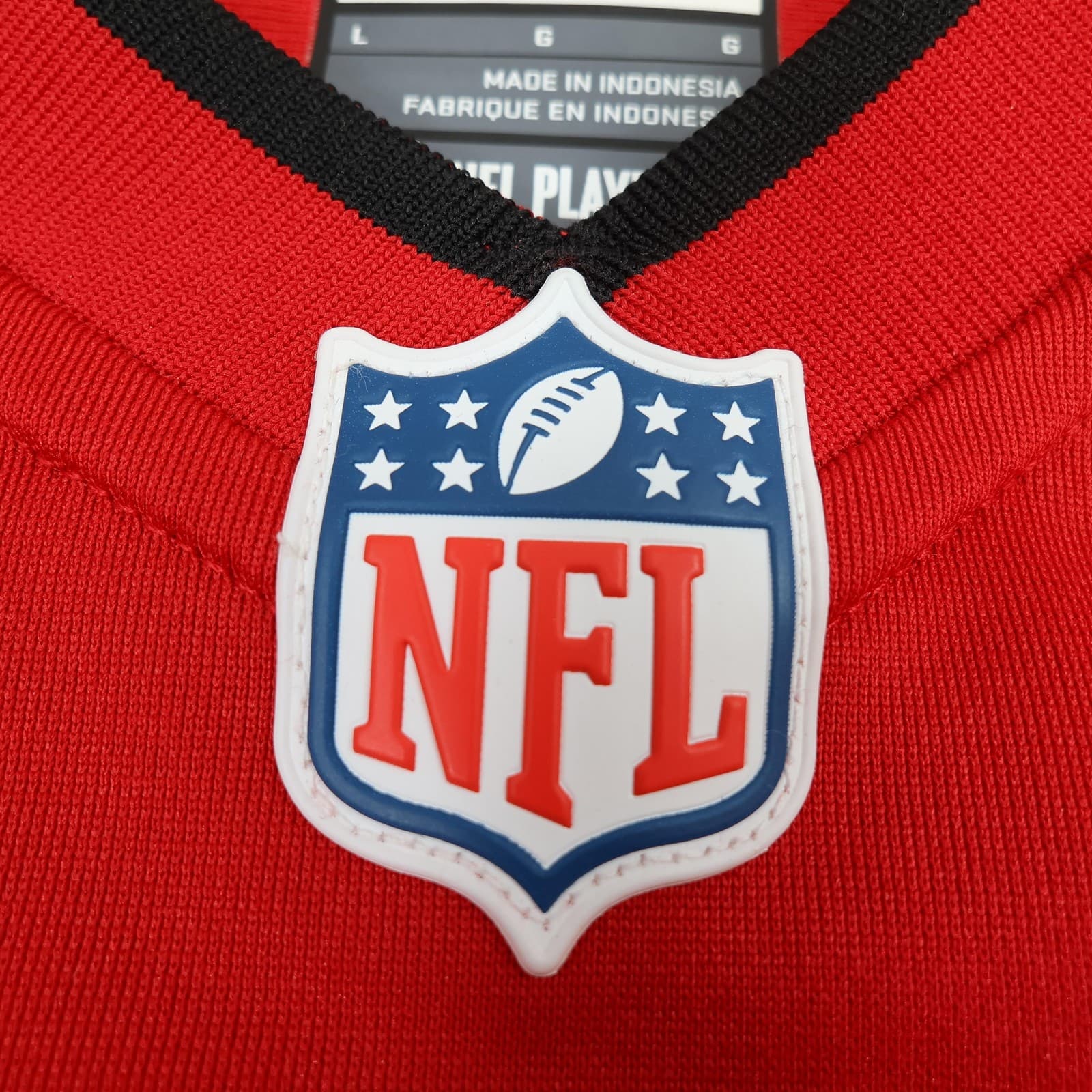 Tampa Bay Buccaneers Football Jersey Mens Large Red NFL Nike Brady 12 On Field photo 7