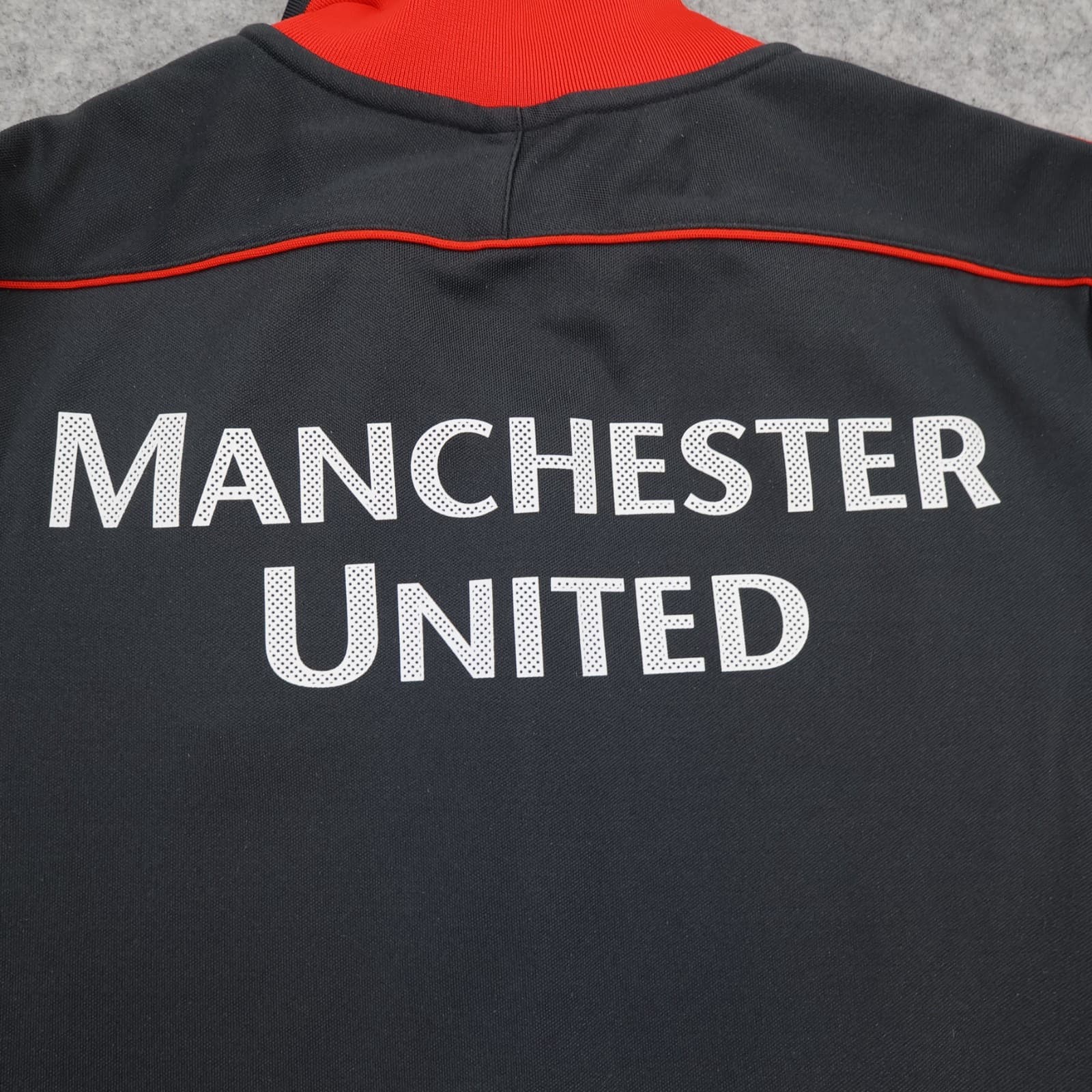 Vintage Manchester United Jacket Medium Black Training Tracksuit Nike 2010 2011 photo 4