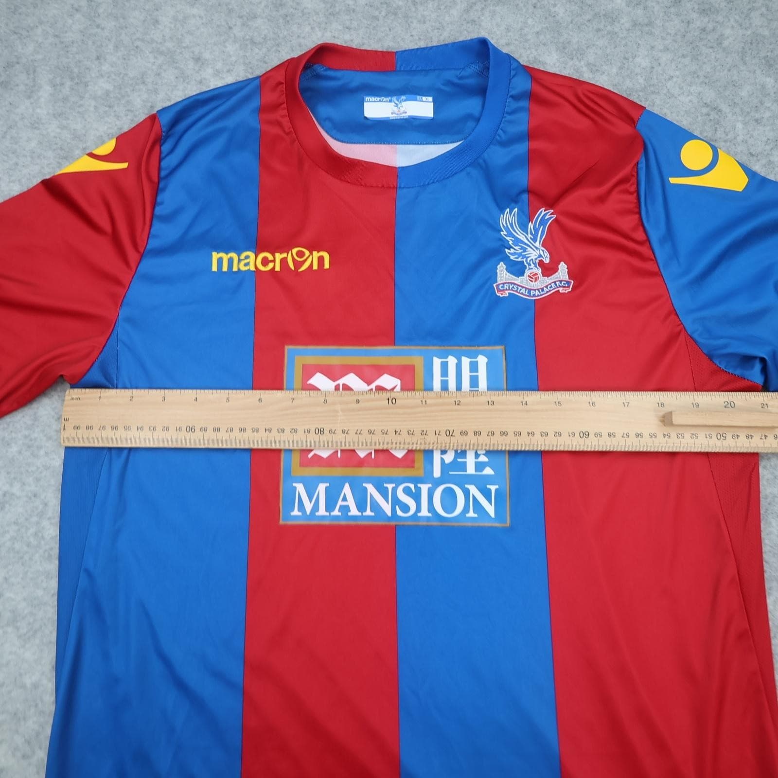 Crystal Palace Shirt Mens XL Multi Home 2015 2016 Football Macron Mansion Jersey photo 11