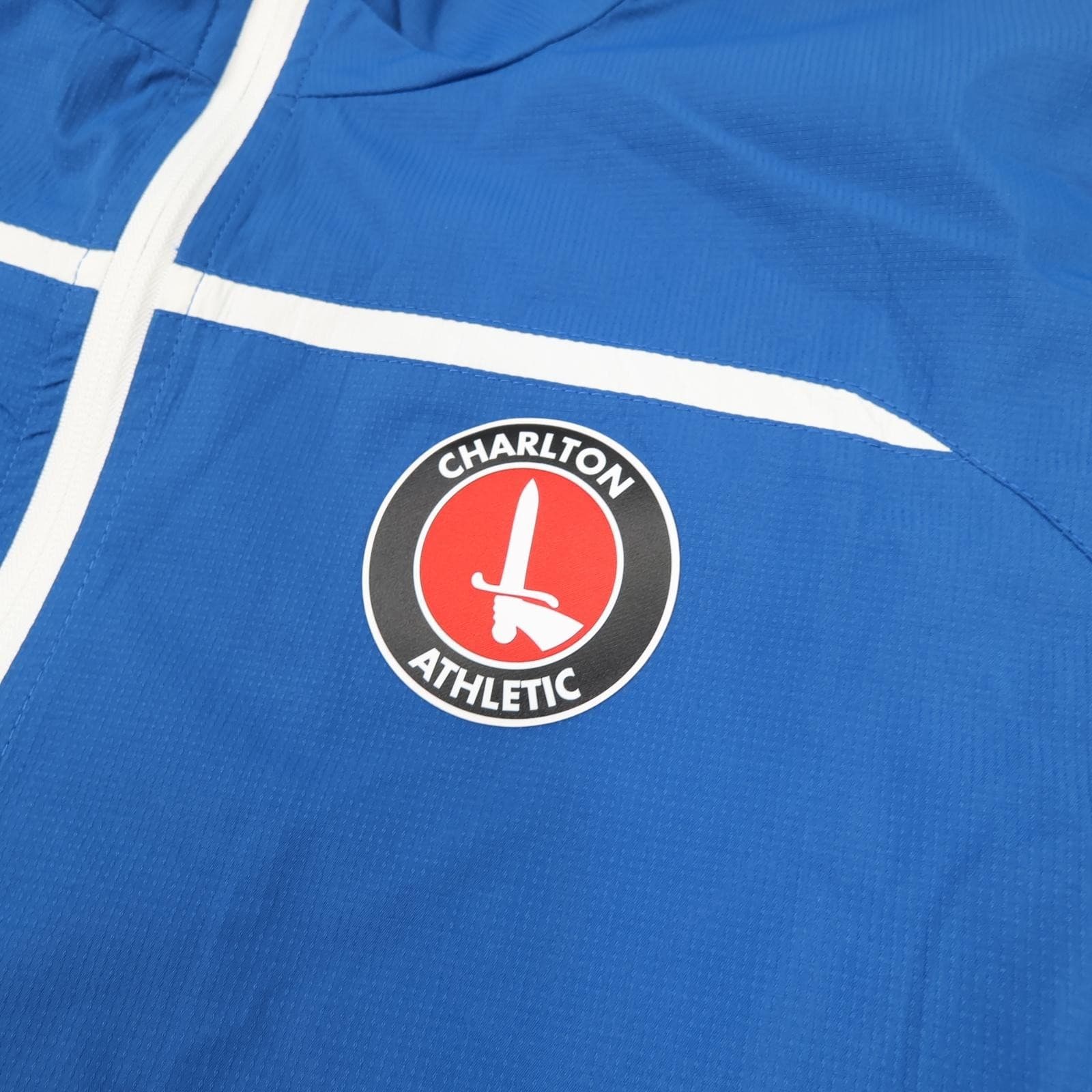 Charlton Athletic Jacket Mens Medium Blue EFL Tracksuit Hummel Training Top photo 4