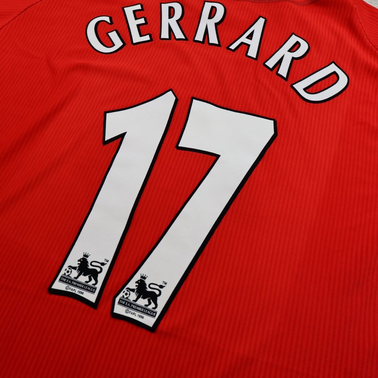 Vintage Liverpool Shirt 2XL Red Home Kit 2002 2004 Reebok Jersey 46/48 Gerrard photo 8