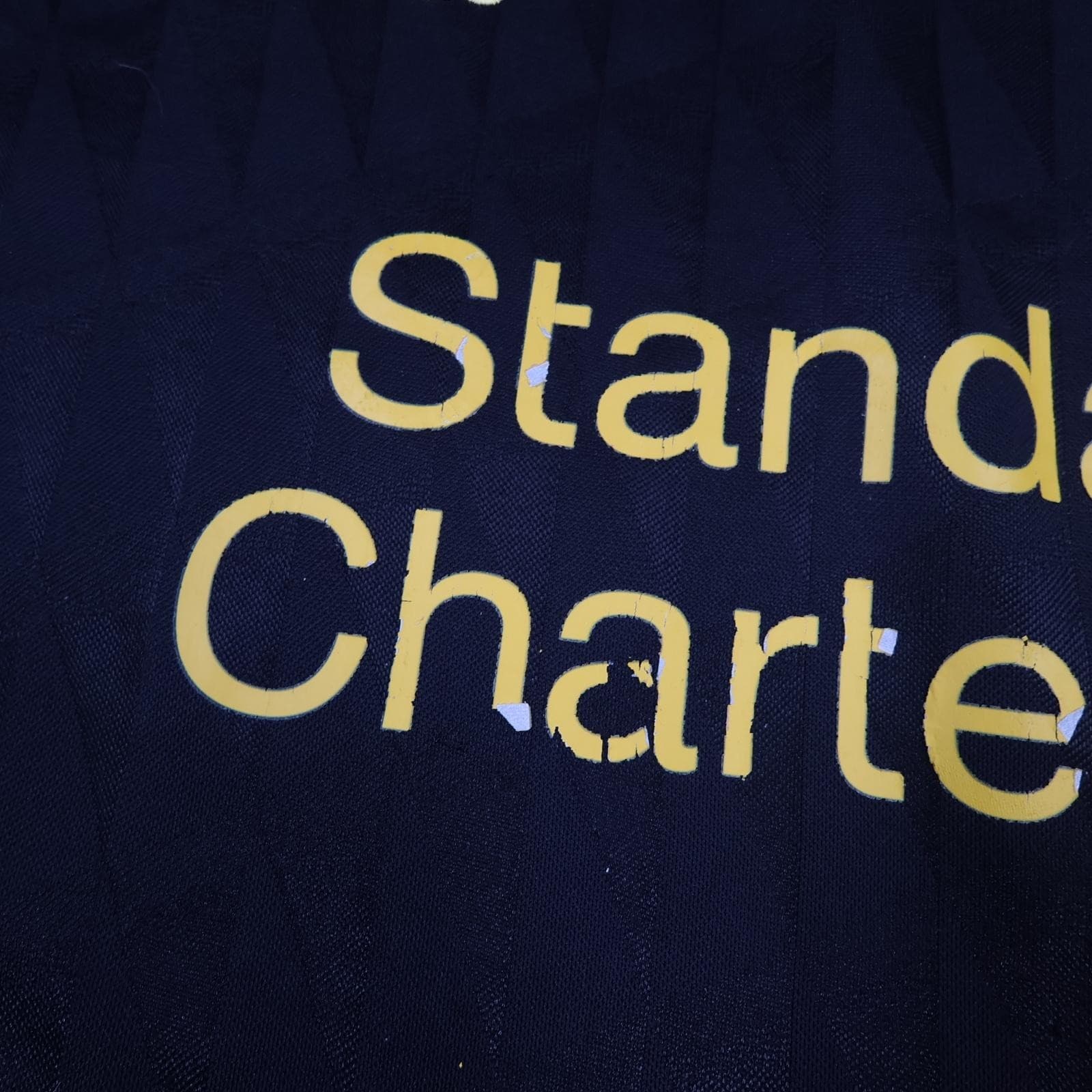 Liverpool Shirt Mens XL Black Away 2010 2011 Football Adidas Standard Chartered photo 5
