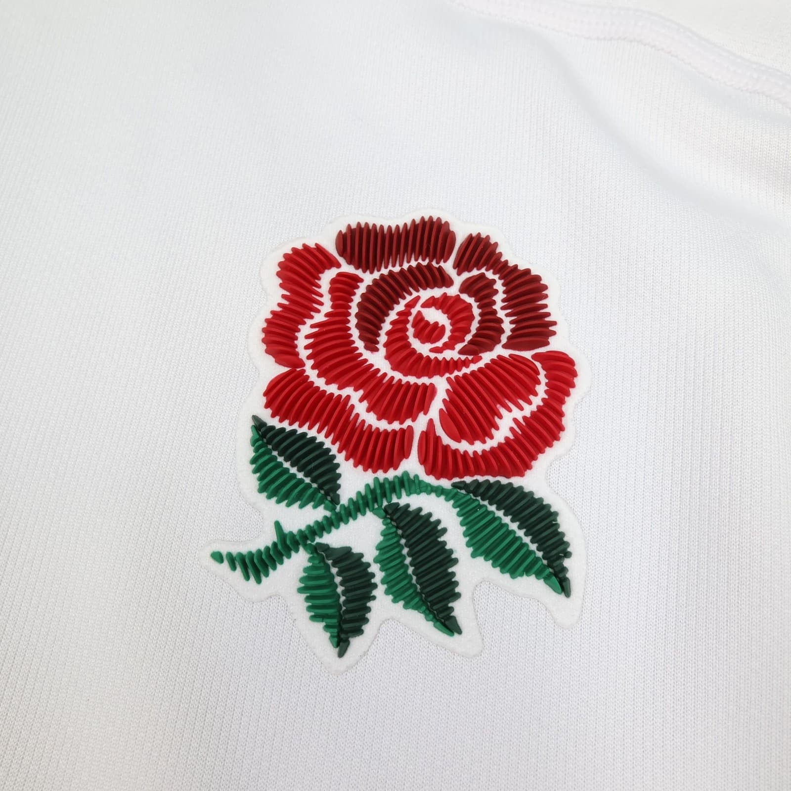 England Rugby Shirt Mens Medium White Rugby Union 2015 2016 O2 Vapodri Jersey photo 5