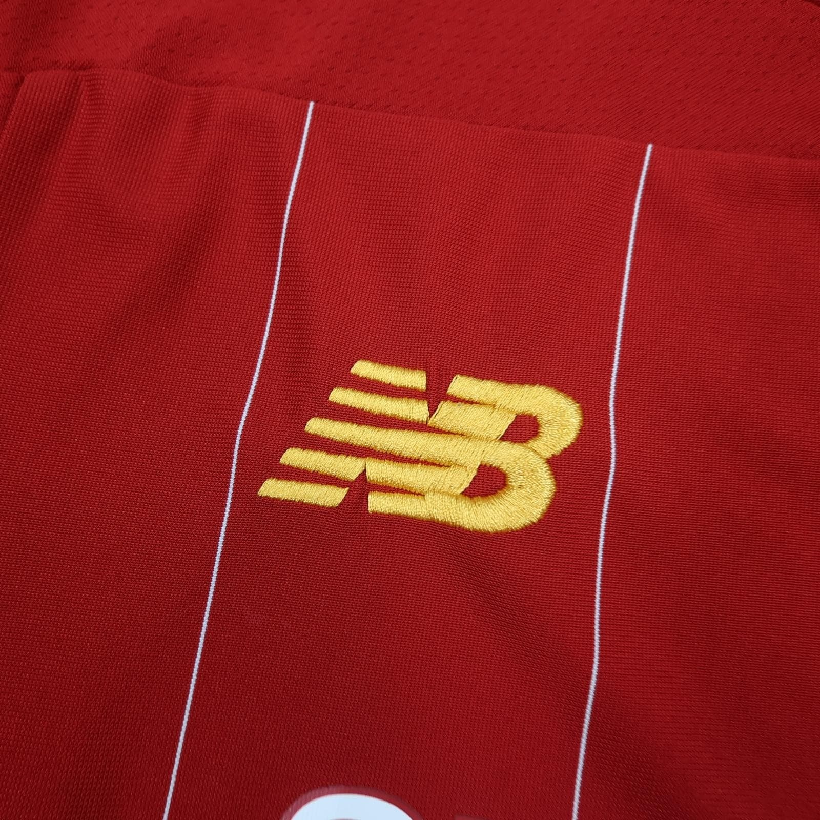 Liverpool Shirt Mens Medium Red Home 2019 2020 EPL Football New Balance Jersey photo 5