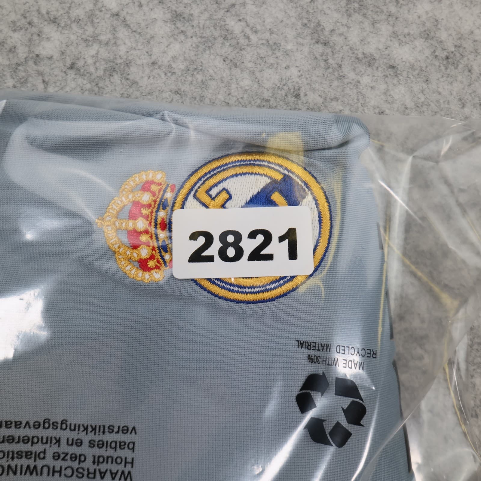 Vintage Real Madrid Shirt Large Grey Third Kit 2005 2006 Adidas Soccer Jersey photo 15