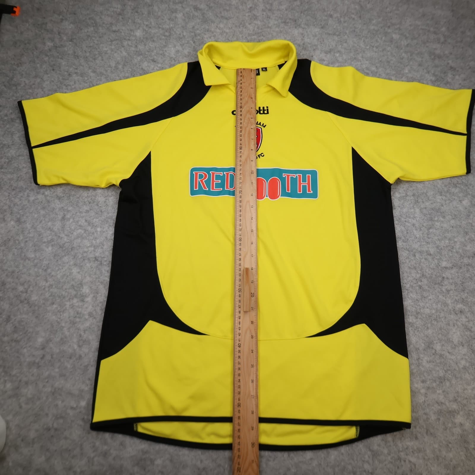 Rotherham United Shirt Extra Large Yellow Away Kit 2008 2009 Carlotti Redtooth photo 11