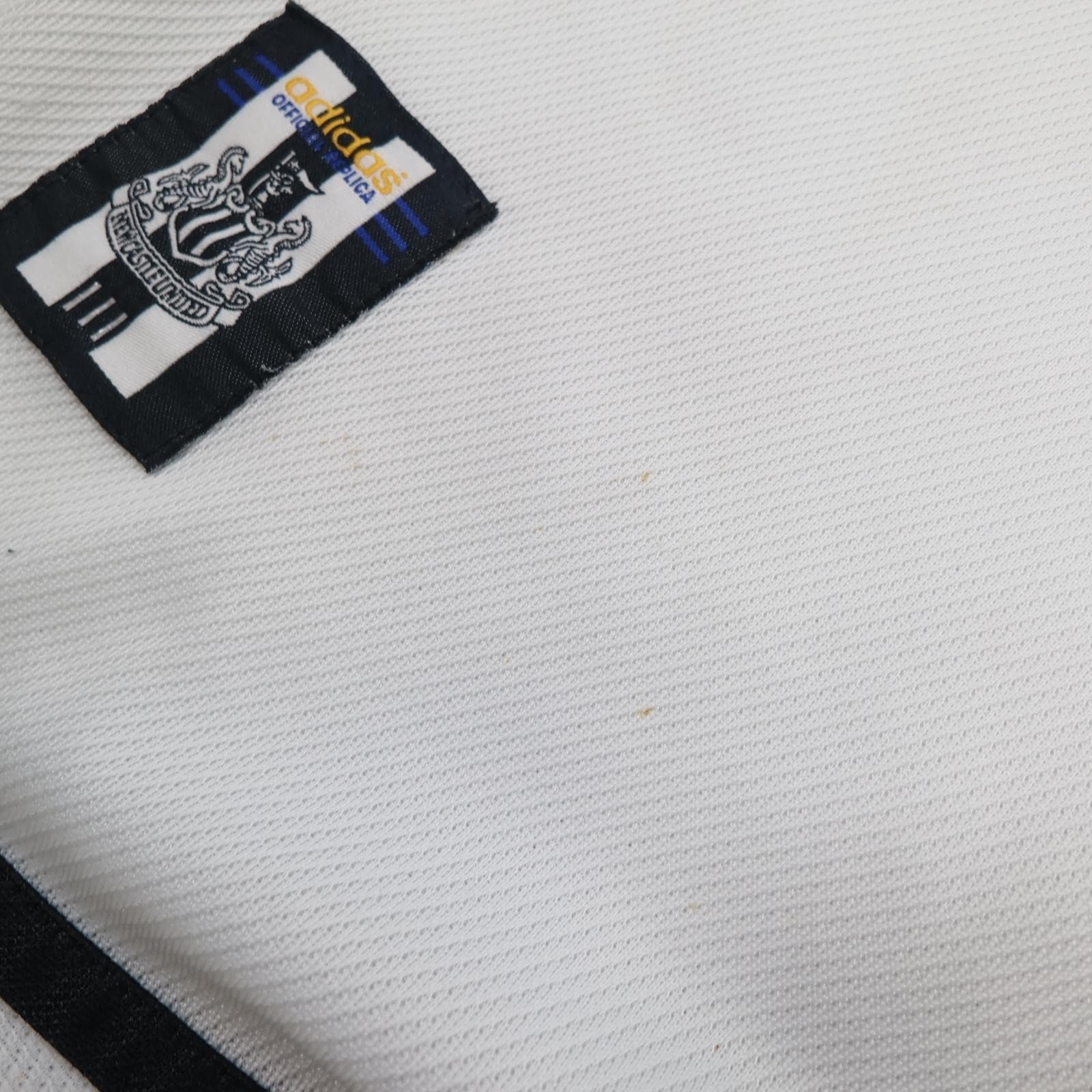 Vintage Newcastle United Shirt Mens XL White Away 1999 2000 Adidas Brown Ale photo 12