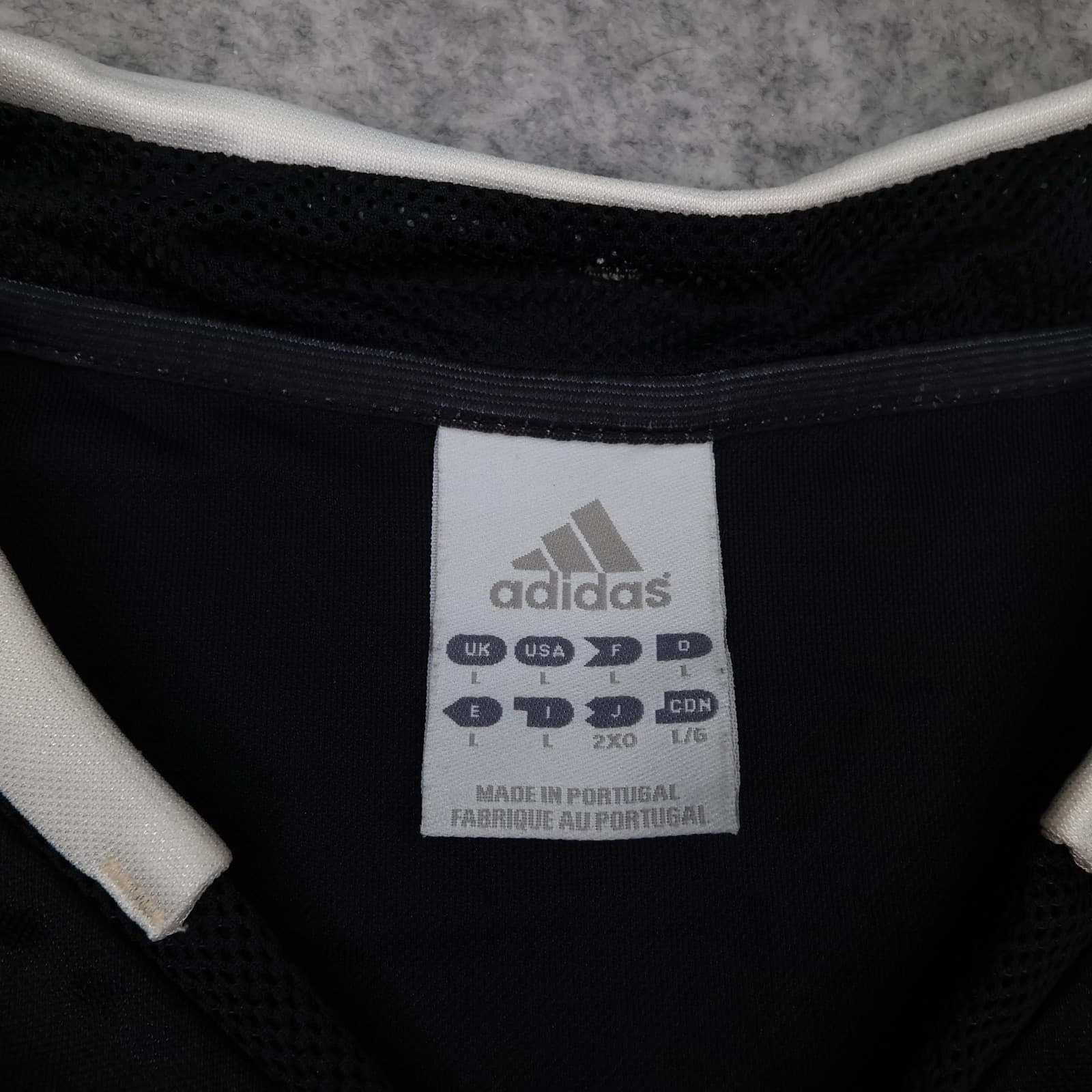 Vintage Real Madrid Shirt Mens Large Black Away 2003 2004 Adidas Siemens Mobile photo 6