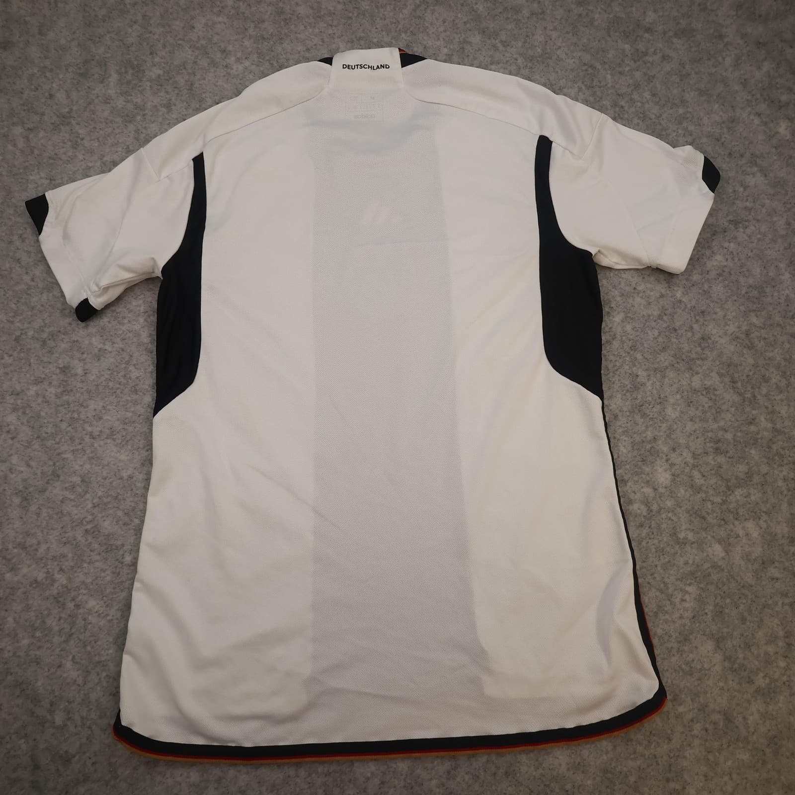 Germany Home Shirt Mens Medium White 2022 2023 Football Adidas Soccer Jersey photo 2