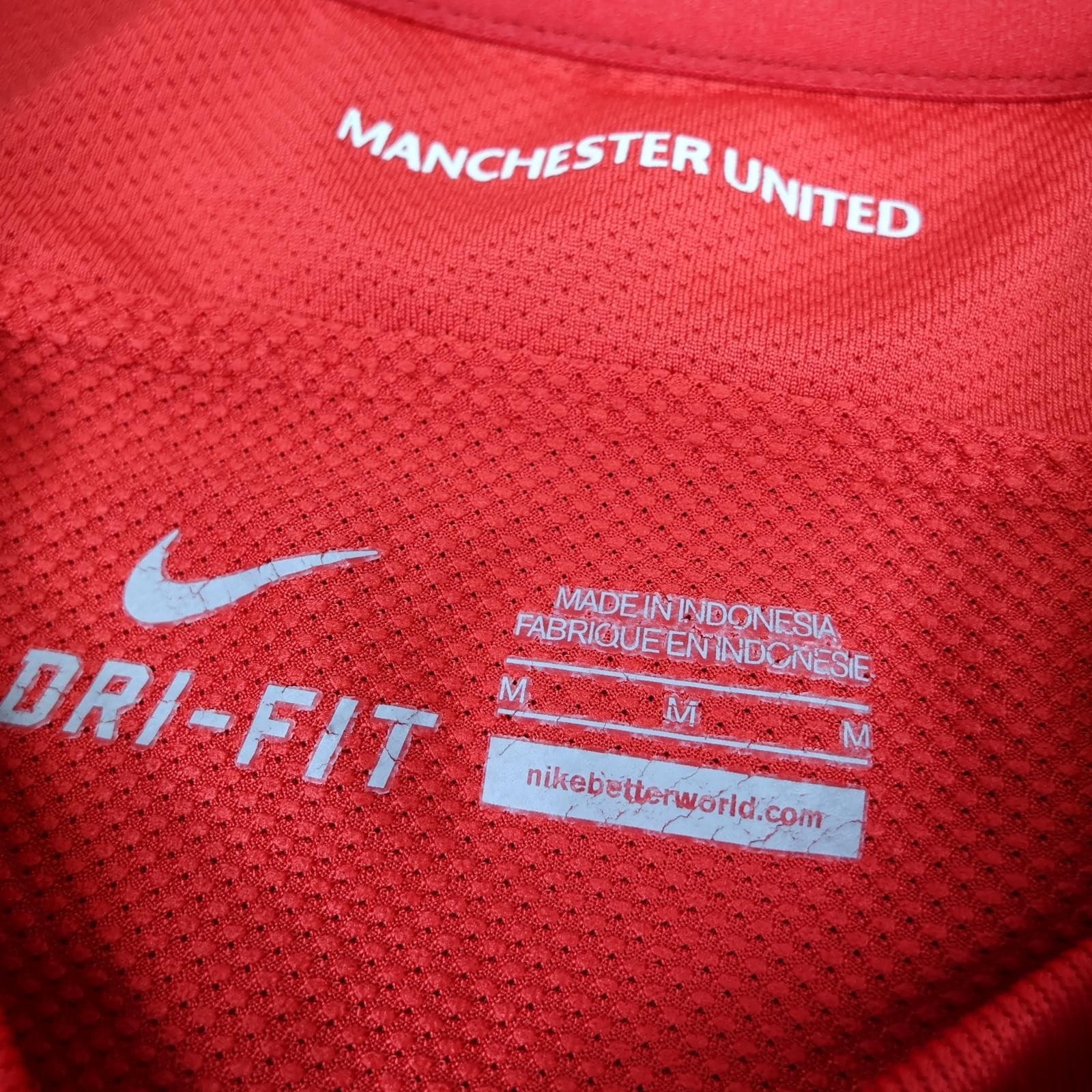 Manchester United Shirt Mens Medium Red Home 2011 2012 EPL Football Nike Jersey photo 3