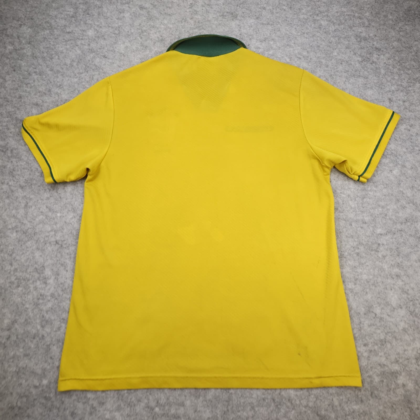 Vintage Brazil Football Shirt Large Yellow Home Kit 1993 1994 Soccer Jersey photo 2