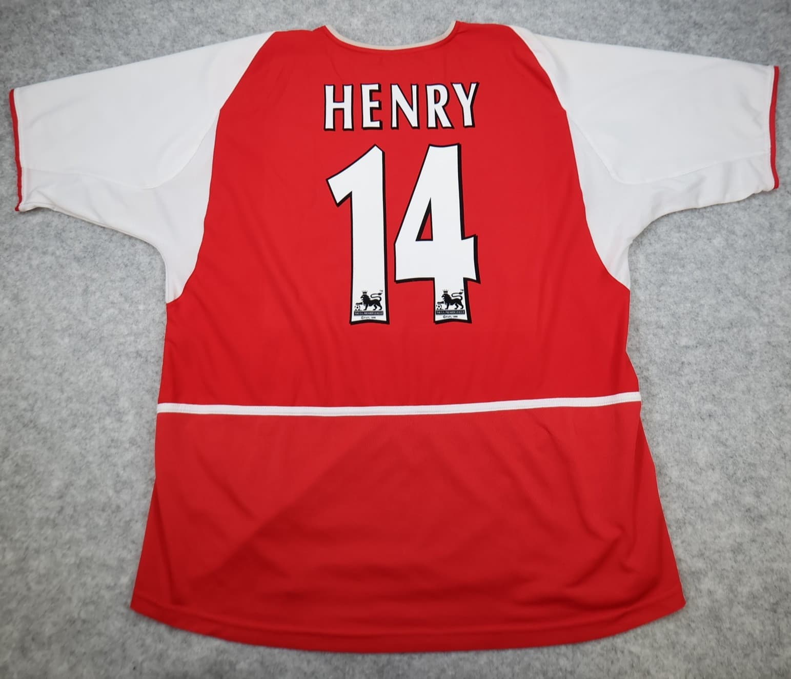 Arsenal Shirt Extra Large Red Home 2000 2004 Henry Invincibles Soccer Jersey