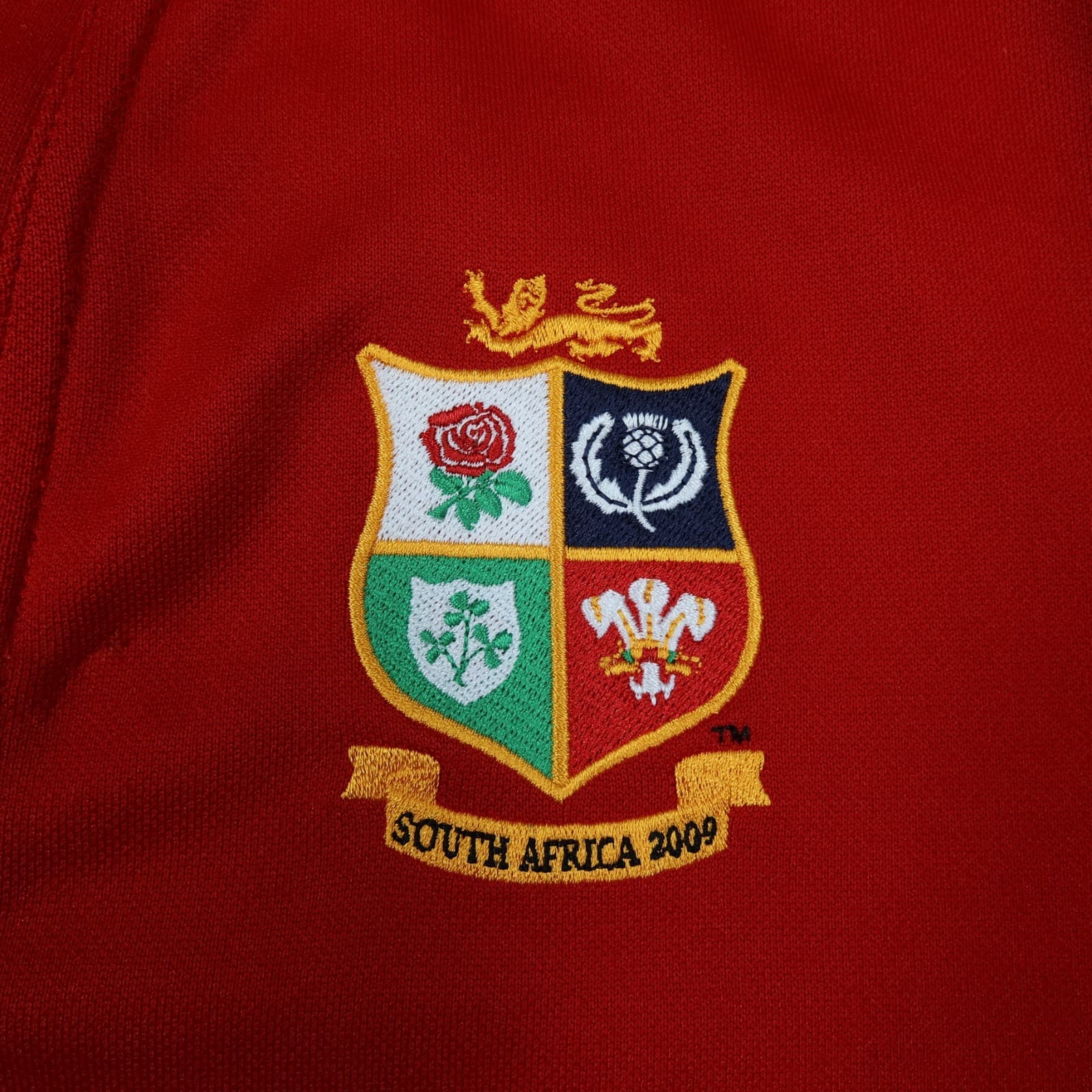 Lions Rugby Shirt Home Red Small Adidas Jersey 2009 South Africa Tour British photo 5