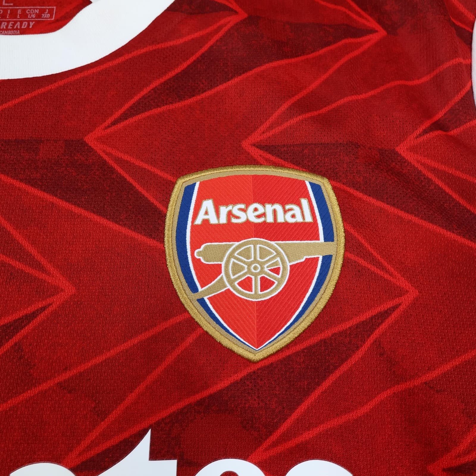 Arsenal Shirt Mens Large Red Home 2020 2021 EPL Football Adidas Emirates Saka 7 photo 9