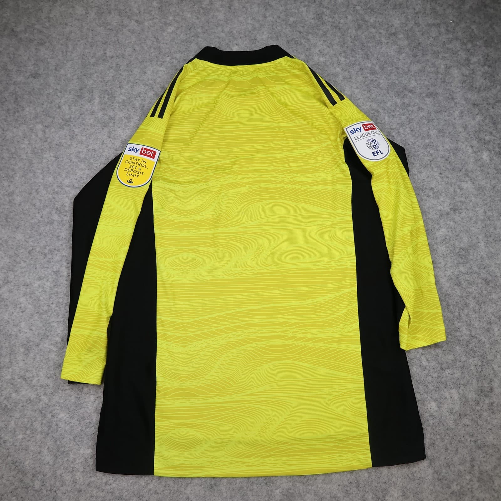 Ipswich Town Goalkeeper Shirt Mens Medium Yellow 2021 2022 Adidas Tour Sheeran photo 2