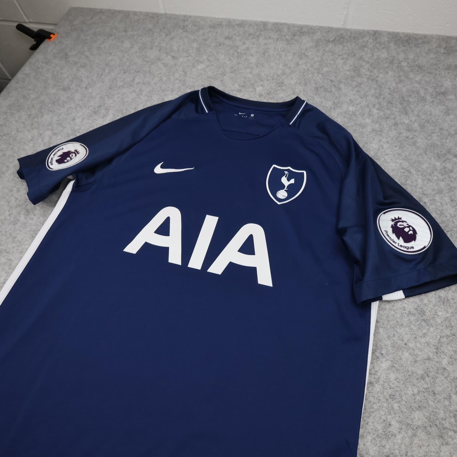 Tottenham Hotspur Shirt Mens Large Away 2017 2018 Football Jersey Nike AIA Son 7 photo 5