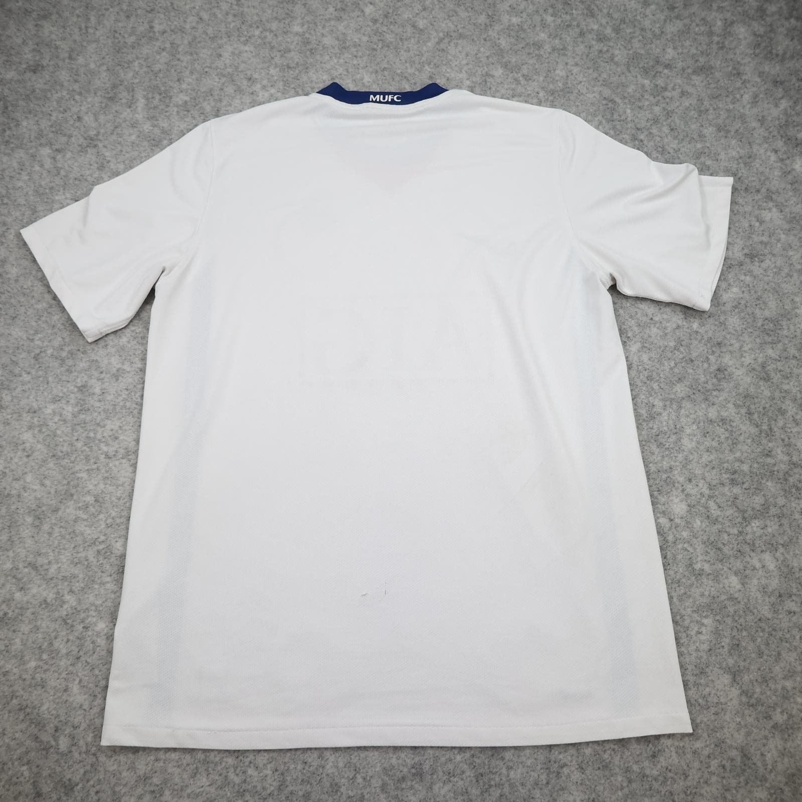 Manchester United Shirt Mens Medium White Away EPL 2008 2009 Nike AIG Jersey photo 2