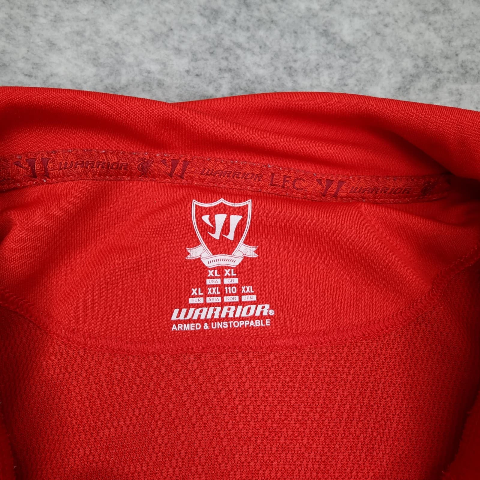 Liverpool Shirt Mens XL Red Home 2012 2013 Football Warrior Standard Chartered photo 6