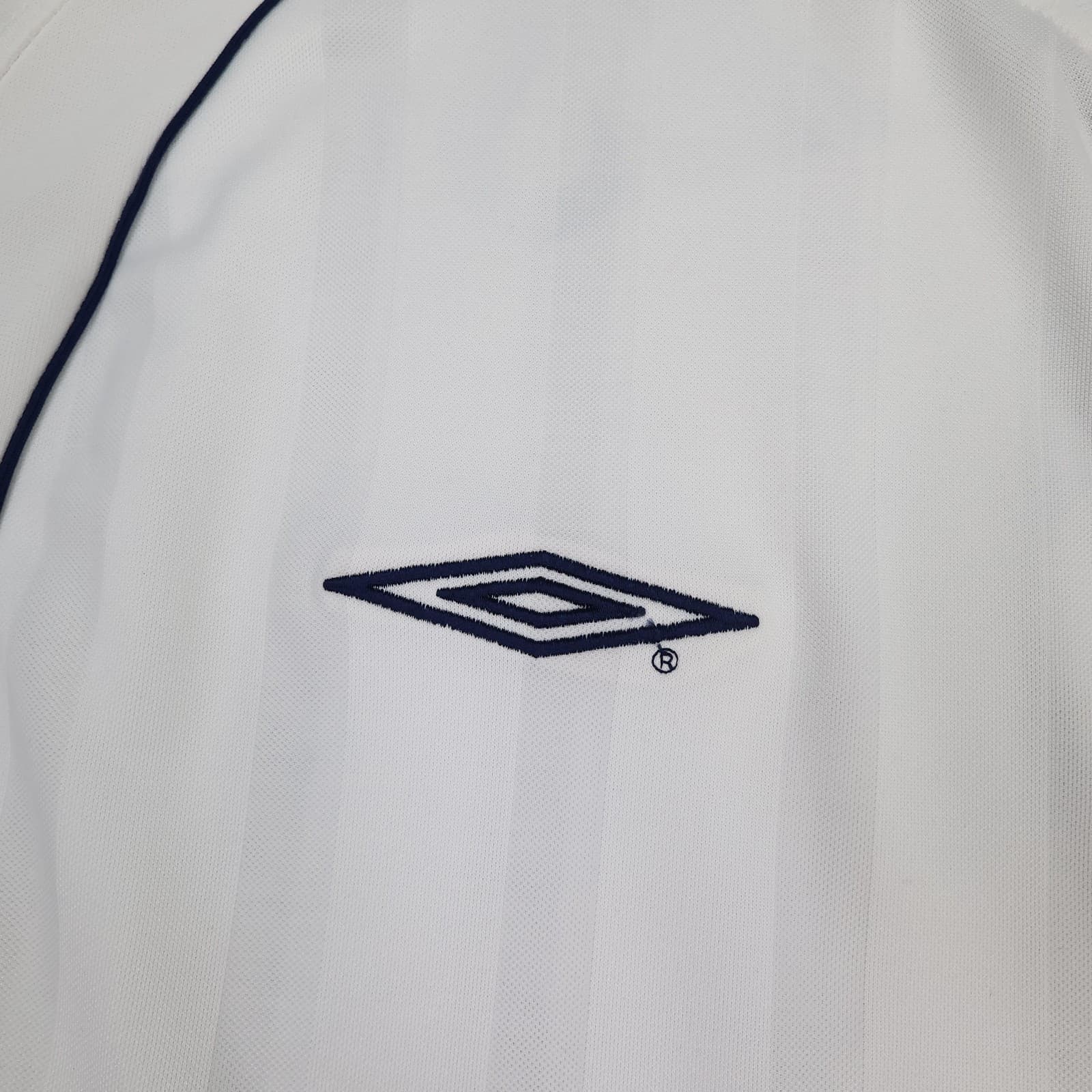 Vintage England Home Shirt Mens XL White 2001 2003 Football Umbro Scholes 8 photo 7
