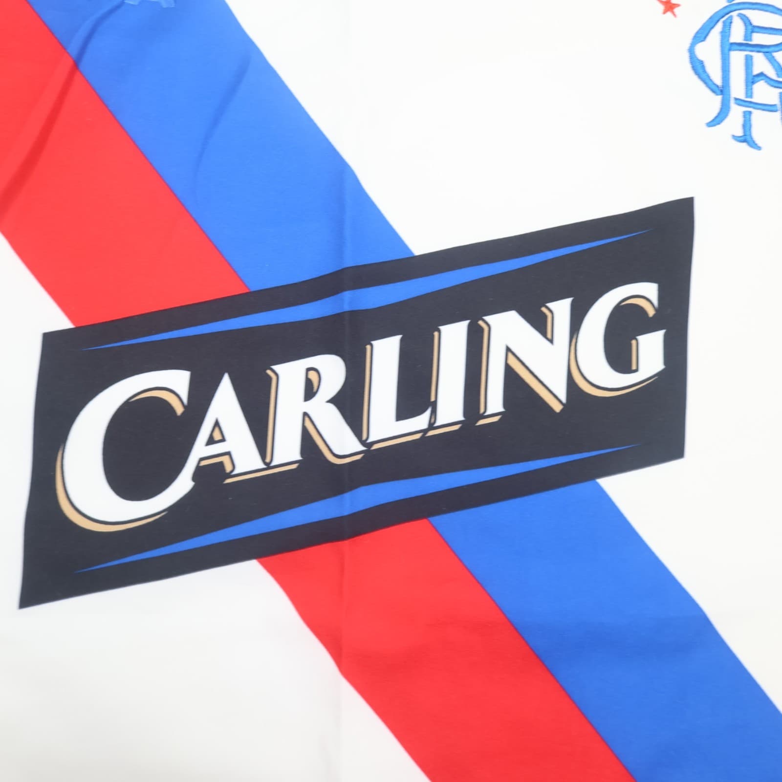 Vintage Rangers Football Shirt Extra Large White Away Kit 2004 2005 Diadora Mens photo 5