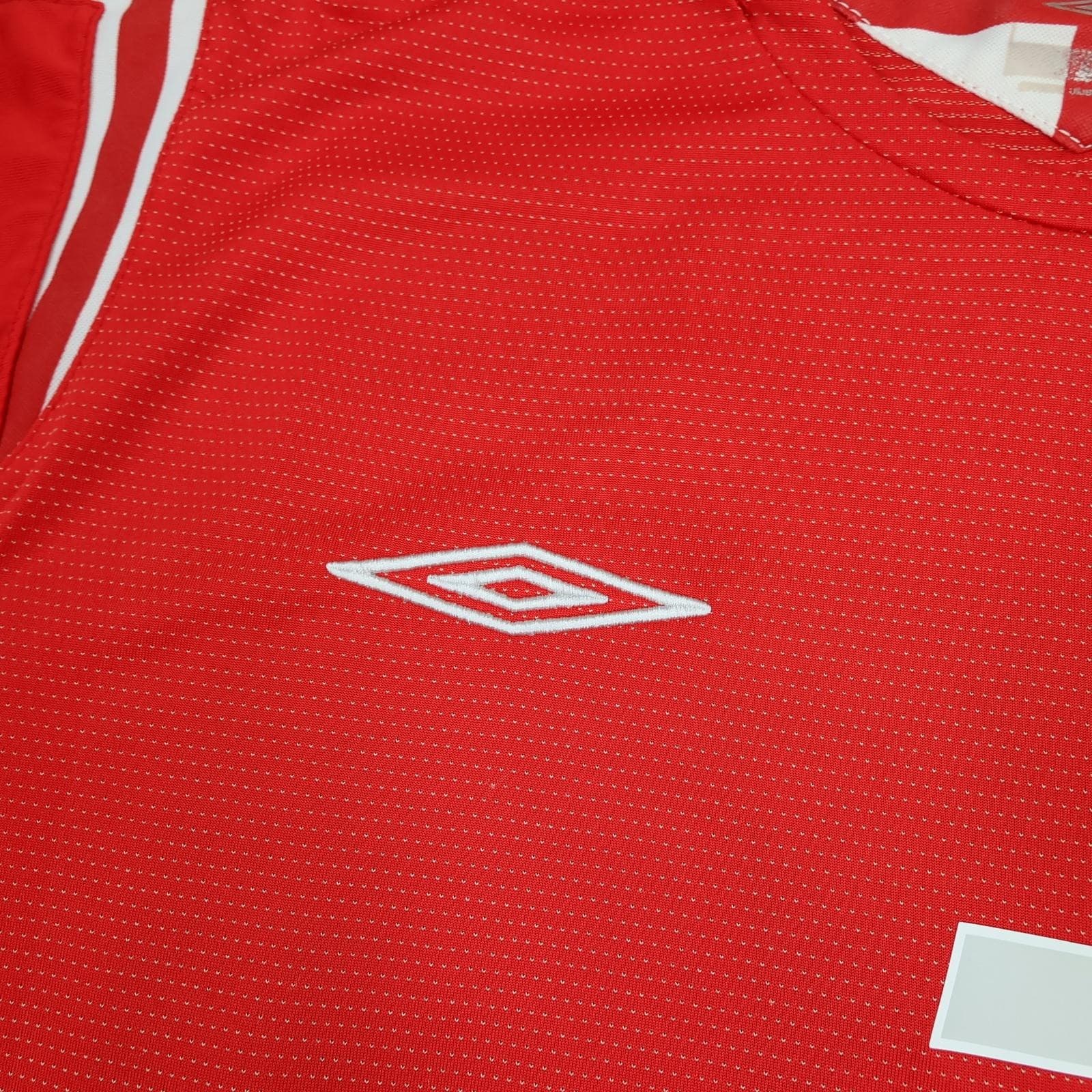 Vintage England Away Shirt Mens XL Red 2004 2006 Football Umbro Beckham Jersey photo 7