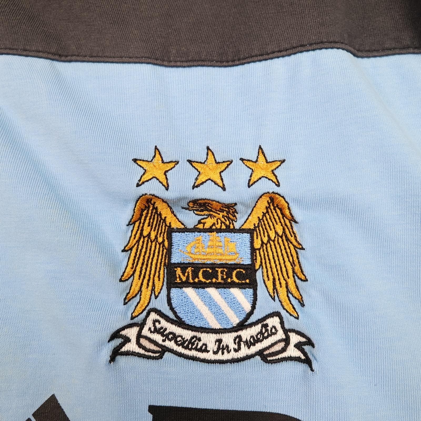 Manchester City Training Shirt Mens XL Blue Football Umbro Etihad Airways Jersey photo 3