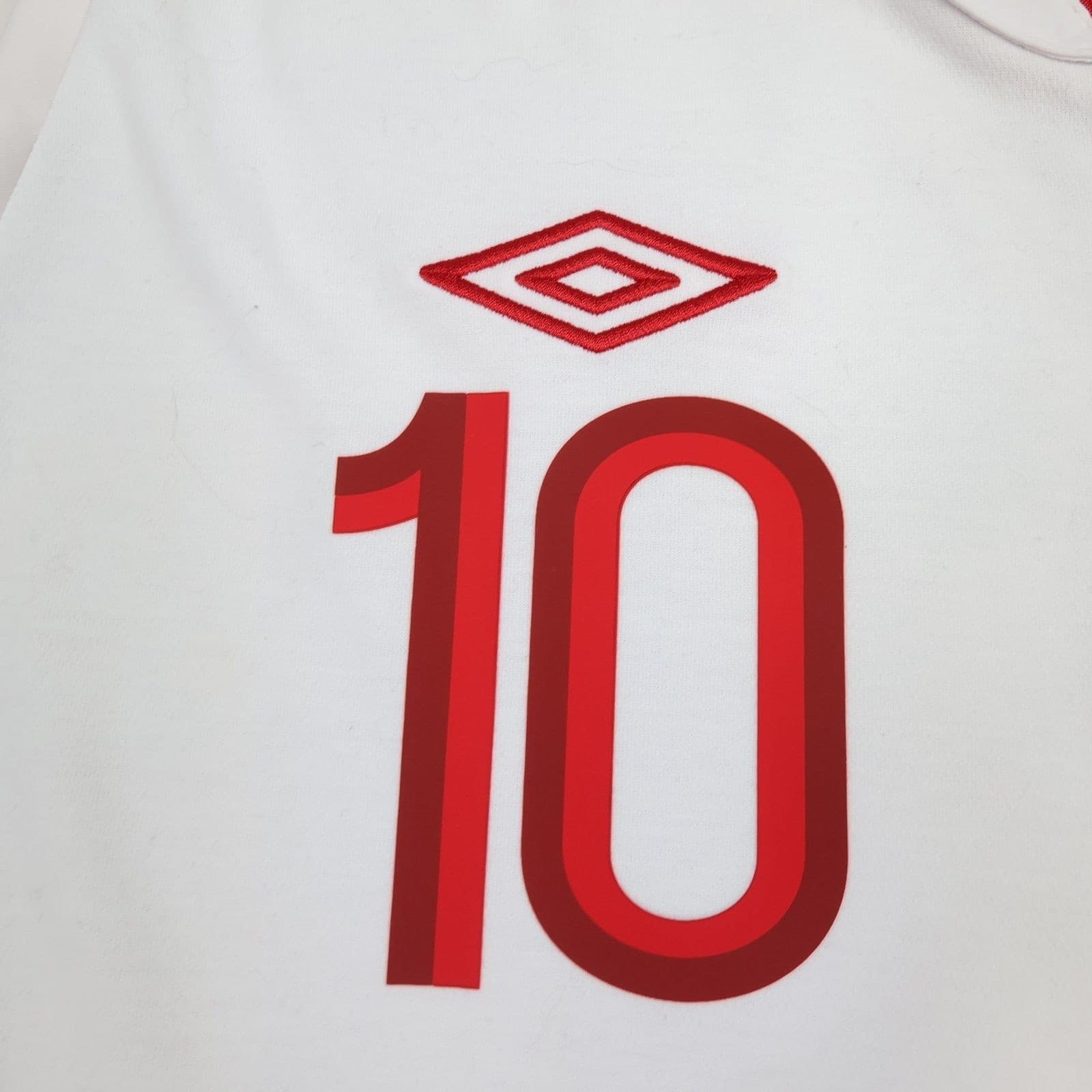 England Football Shirt 2XL White Home Kit Umbro 2012 2013 Wayne Rooney 50" photo 5