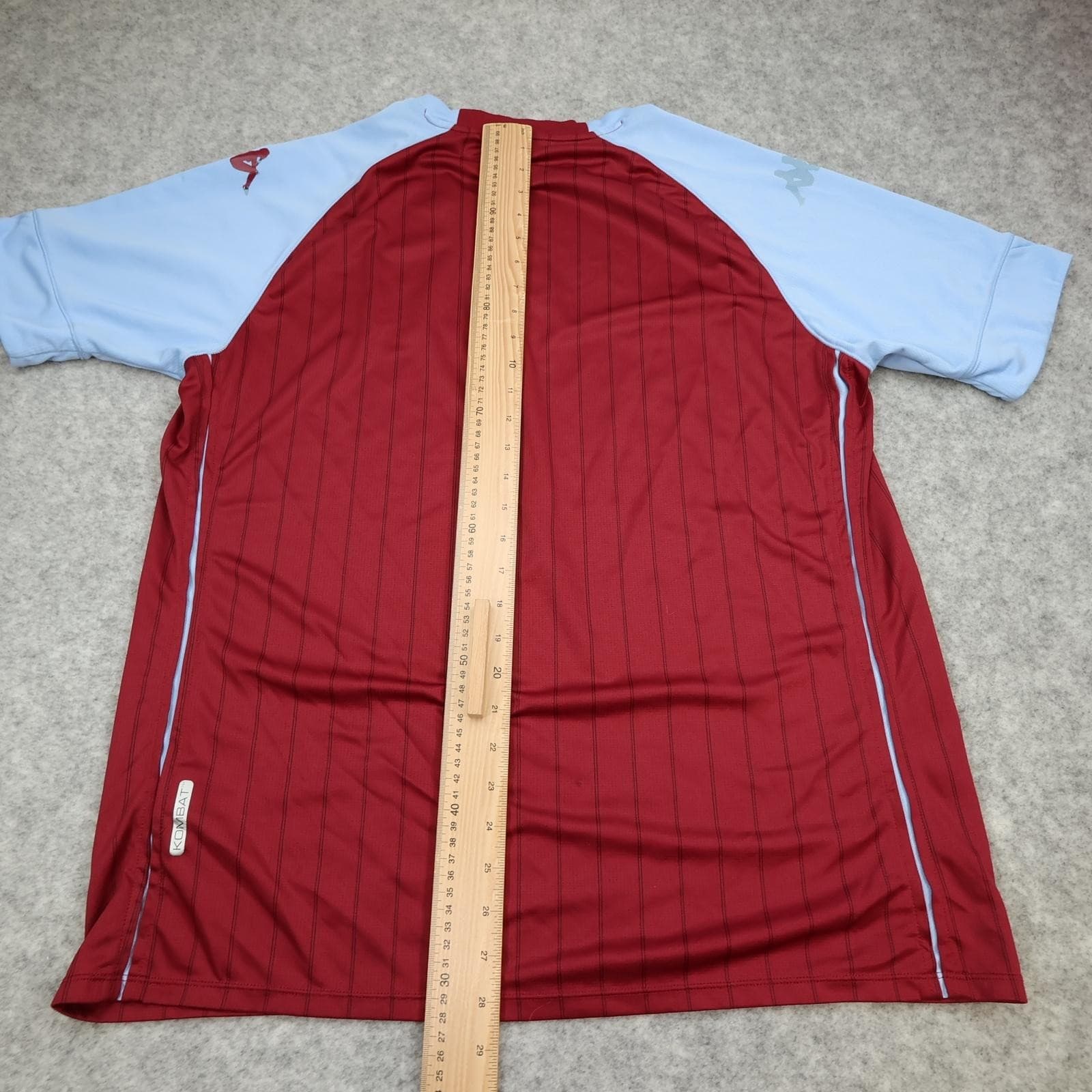 Aston Villa Shirt Mens 3XL Red Home 2020 2021 Football Kappa Cazoo Jersey photo 11
