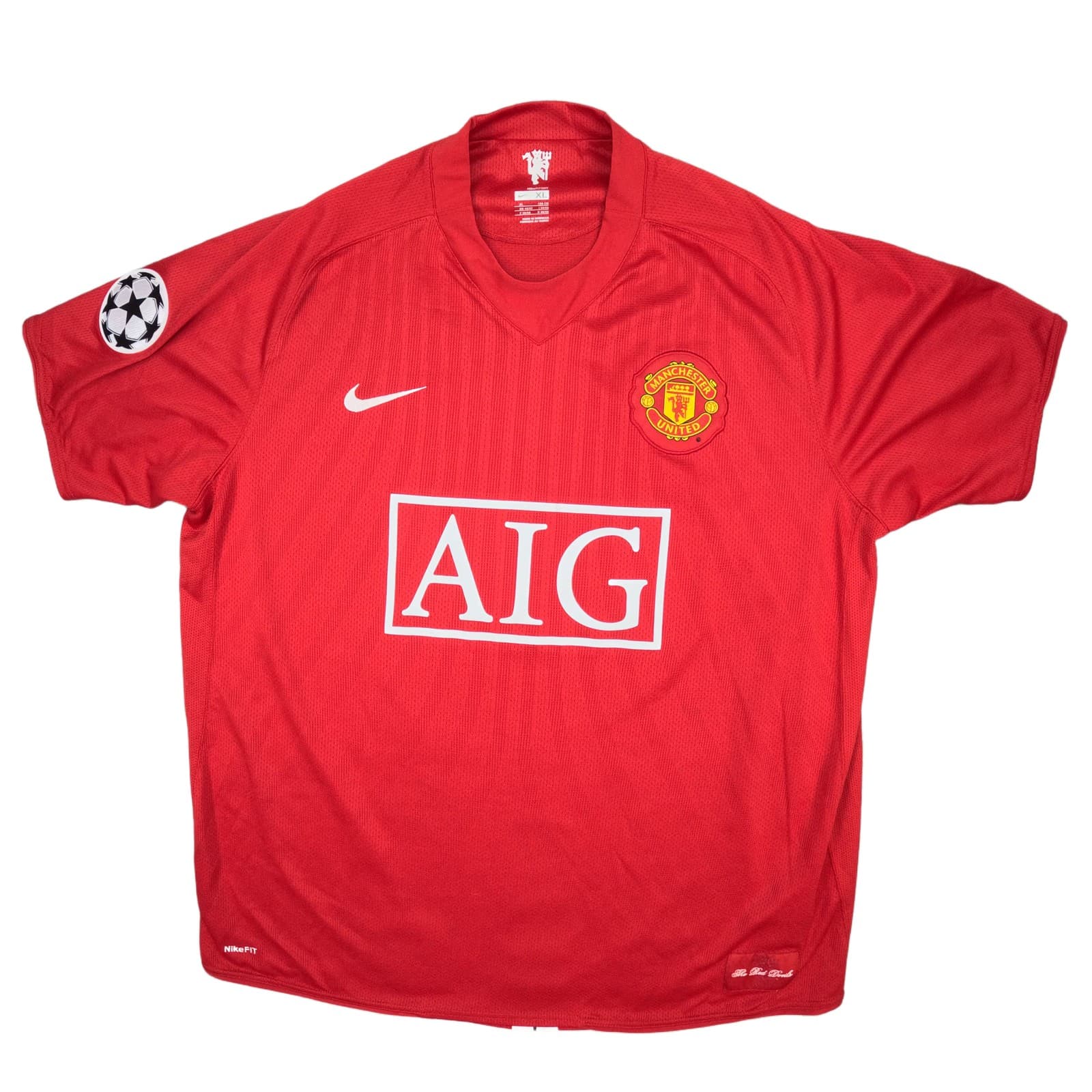 Manchester United Football Shirt Extra Large Home 2007 2009 Nike Ronaldo Jersey photo 2
