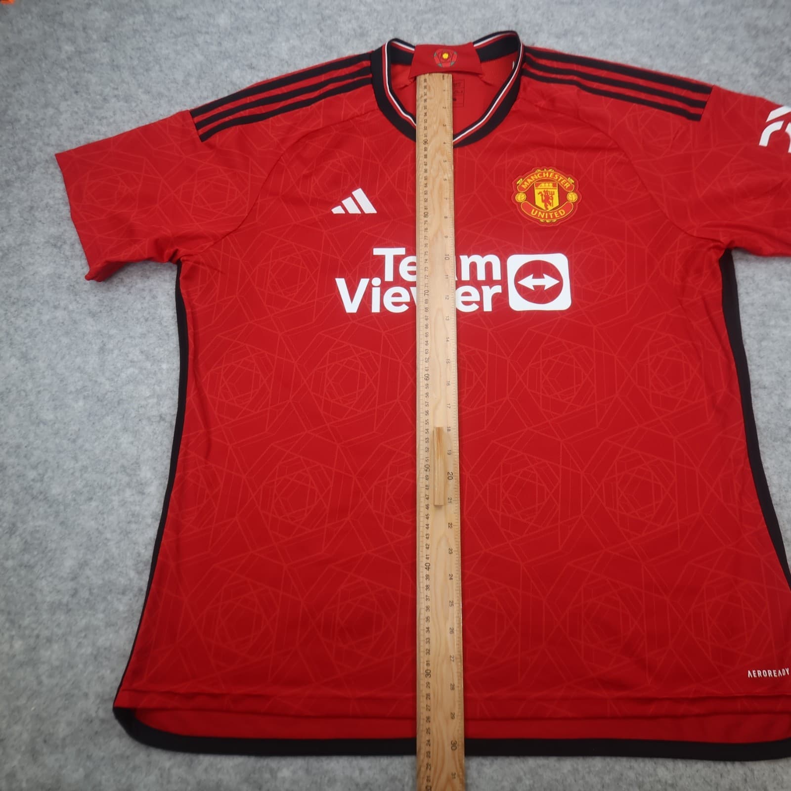 Manchester United Shirt 2XL Red Home Kit 2023 2024 Adidas Jersey Slim Fit XXL photo 12