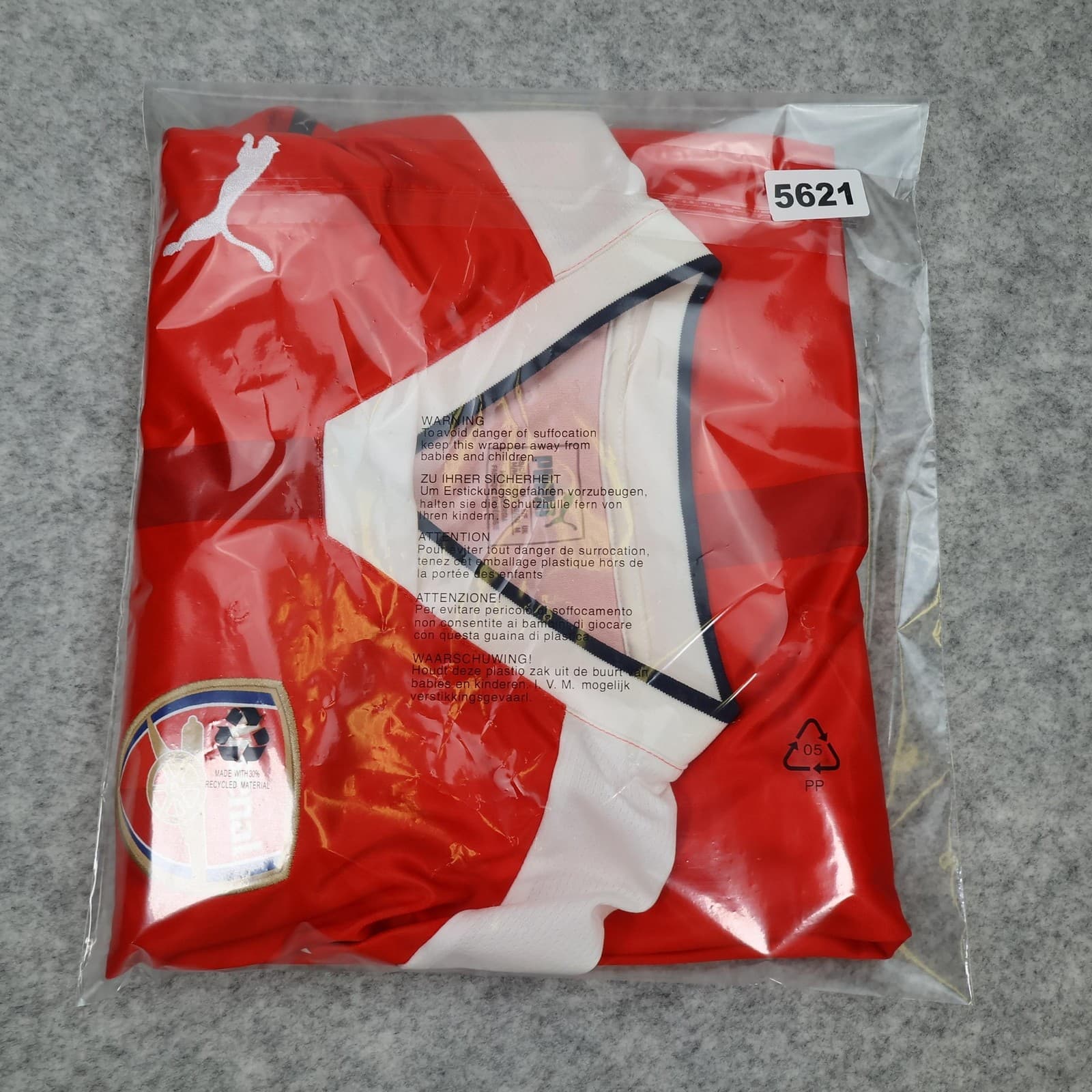 Arsenal Shirt Mens Medium Red Home 2016 2017 Football Puma Xhaka 29 Jersey photo 17