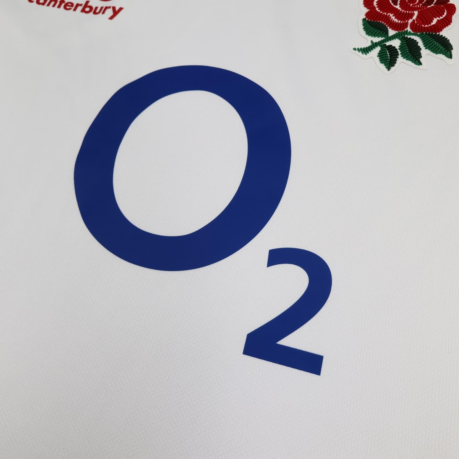 England Rugby Shirt Mens Medium White Rugby Union 2015 2016 O2 Vapodri Jersey photo 4
