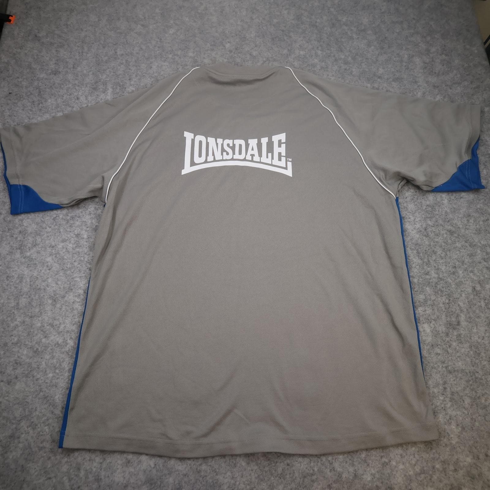 Millwall Training Shirt Mens 2XL Grey EFL Football Lonsdale Soccer Jersey photo 2