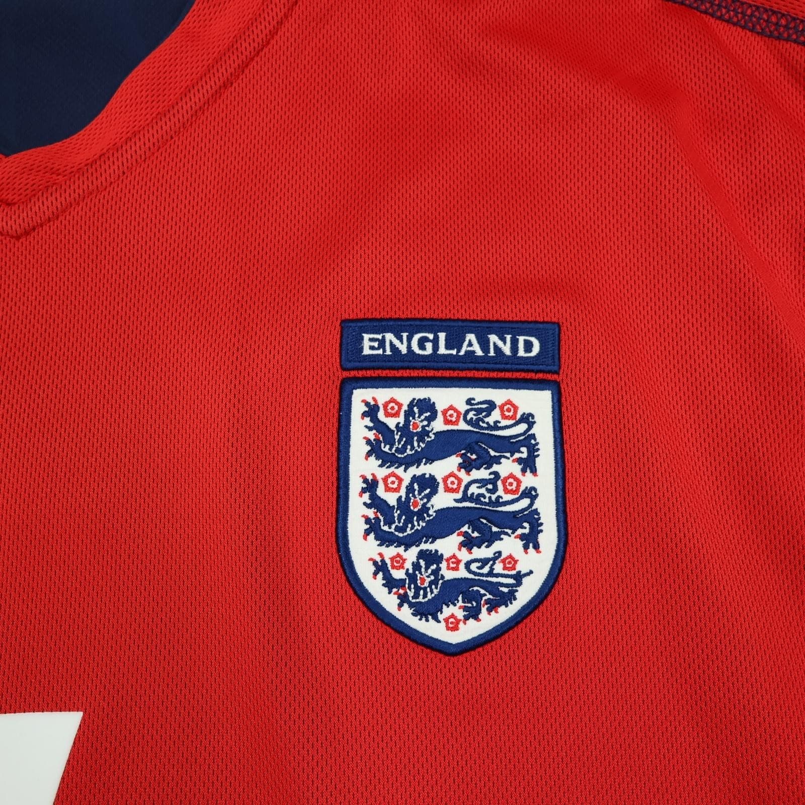Vintage England Away Shirt Mens Extra Large Red 2002 2004 Umbro Beckham 7 00s photo 6