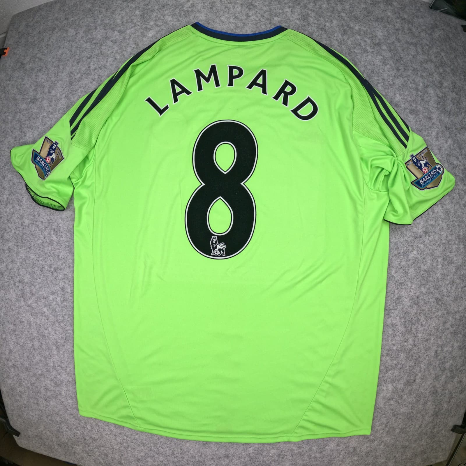 Chelsea Football Shirt 2XL Green Third 2010 11 adidas Lampard 8 Soccer Jersey photo 2