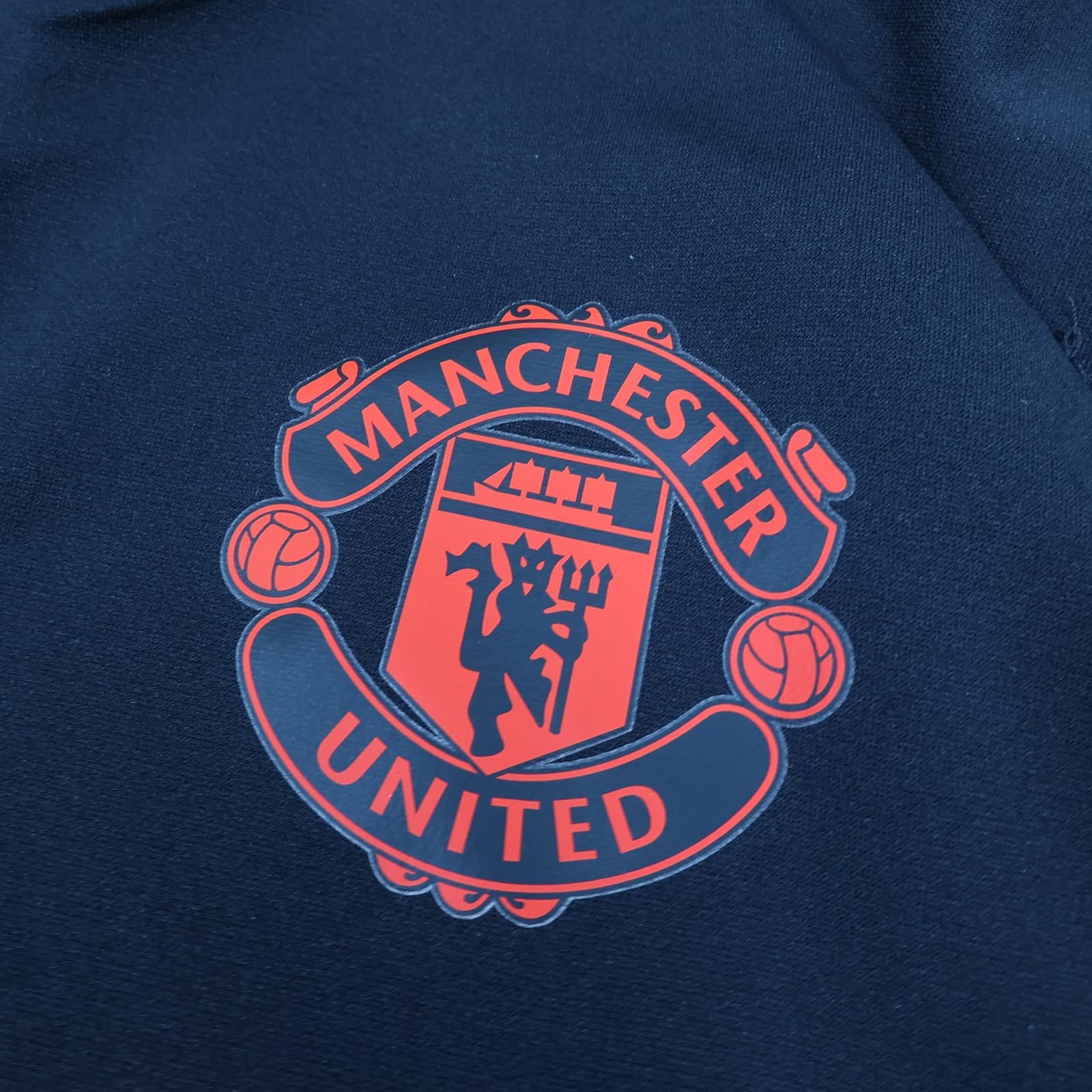 Manchester United Training Top Mens Medium Black EPL Football Adidas Tezos 22 23 photo 5